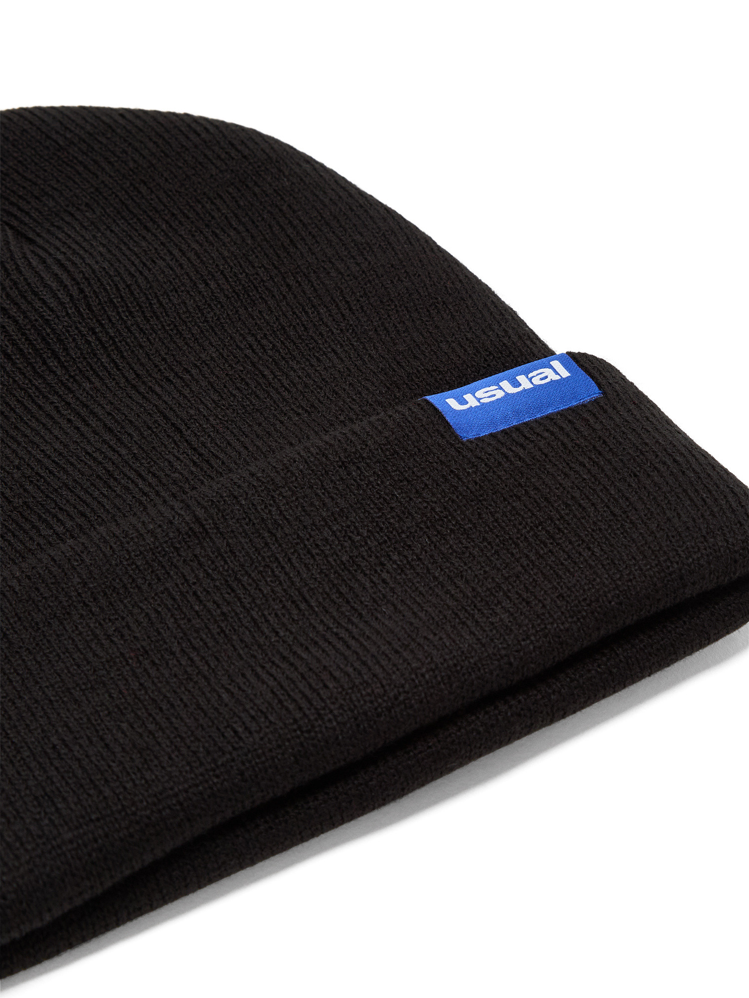 Usual - Cappellino Beanie Flag, Nero, large image number 1