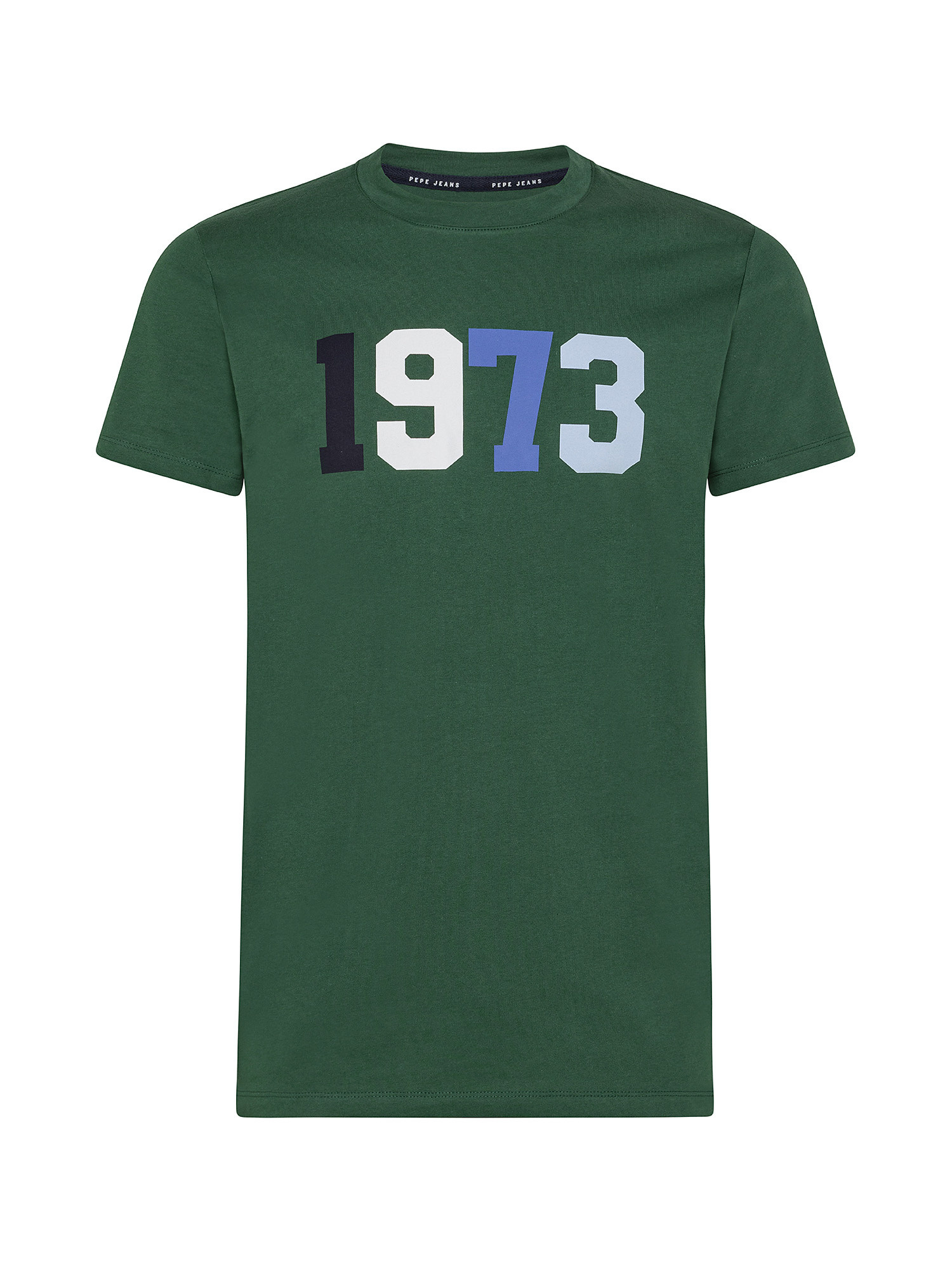 T-shirt in cotone Totem, Verde, large image number 0