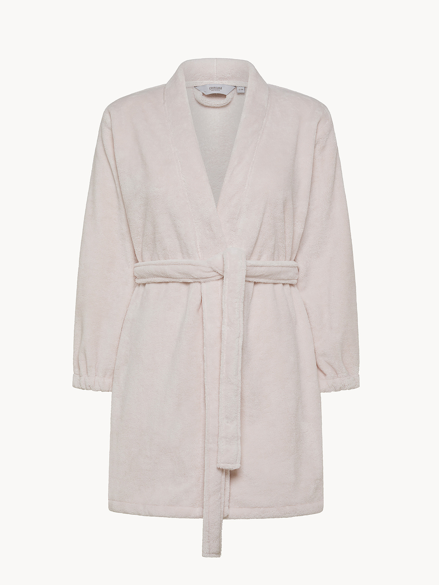 Fleece robe, Light Pink, large image number 0