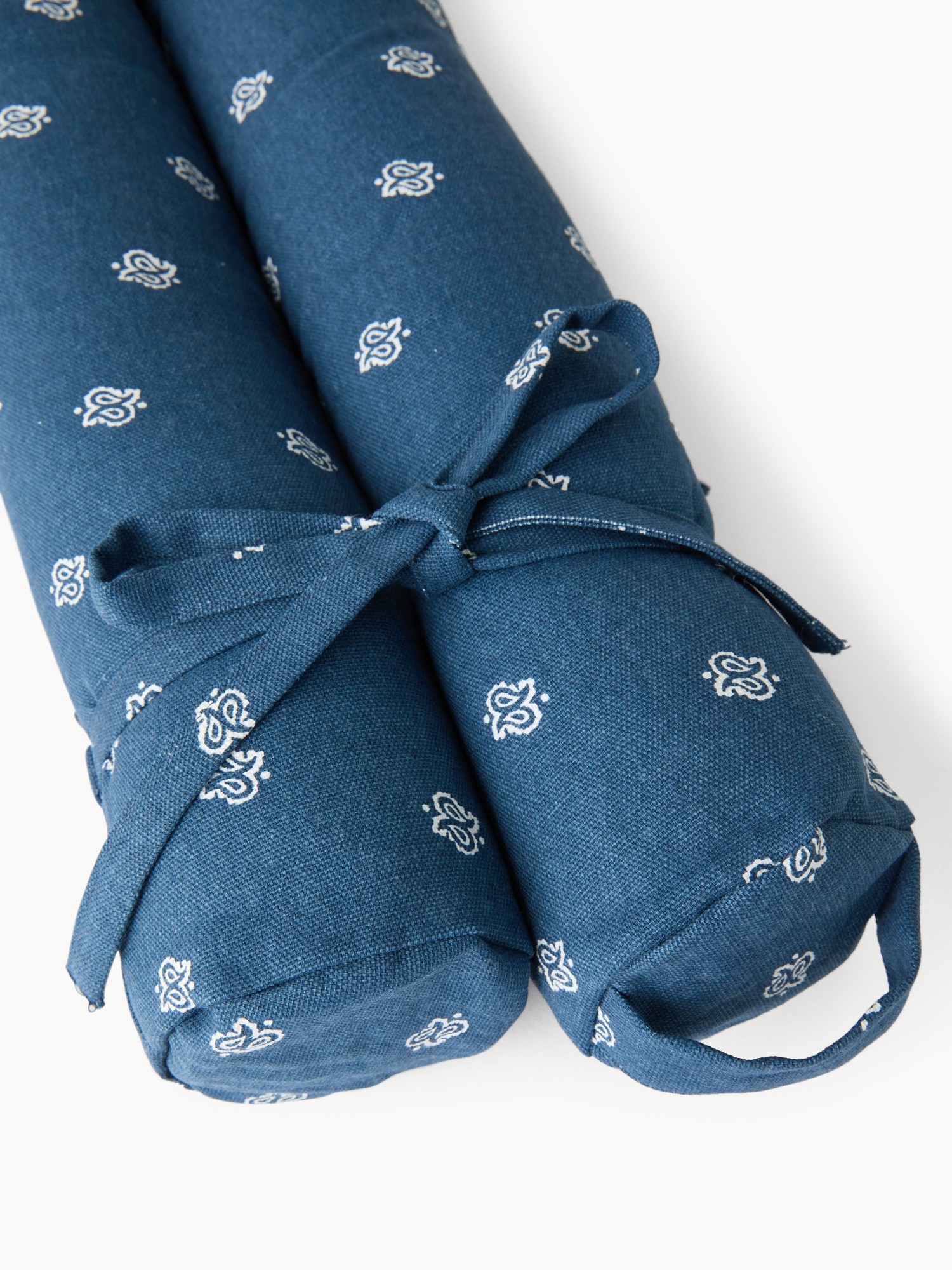 Paraspifferi in cotone con stampa bandana e lacci - Prezzo di lancio, Blu, large image number 1