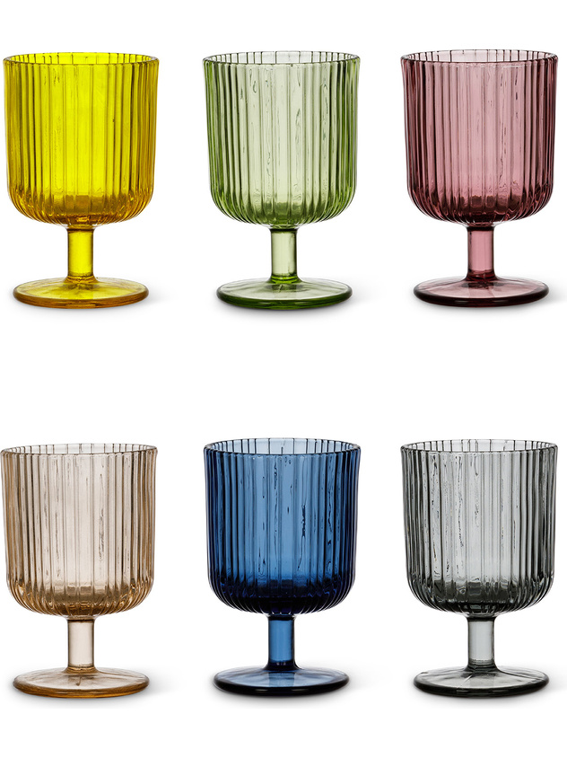 Set of 6 Lyrics glasses