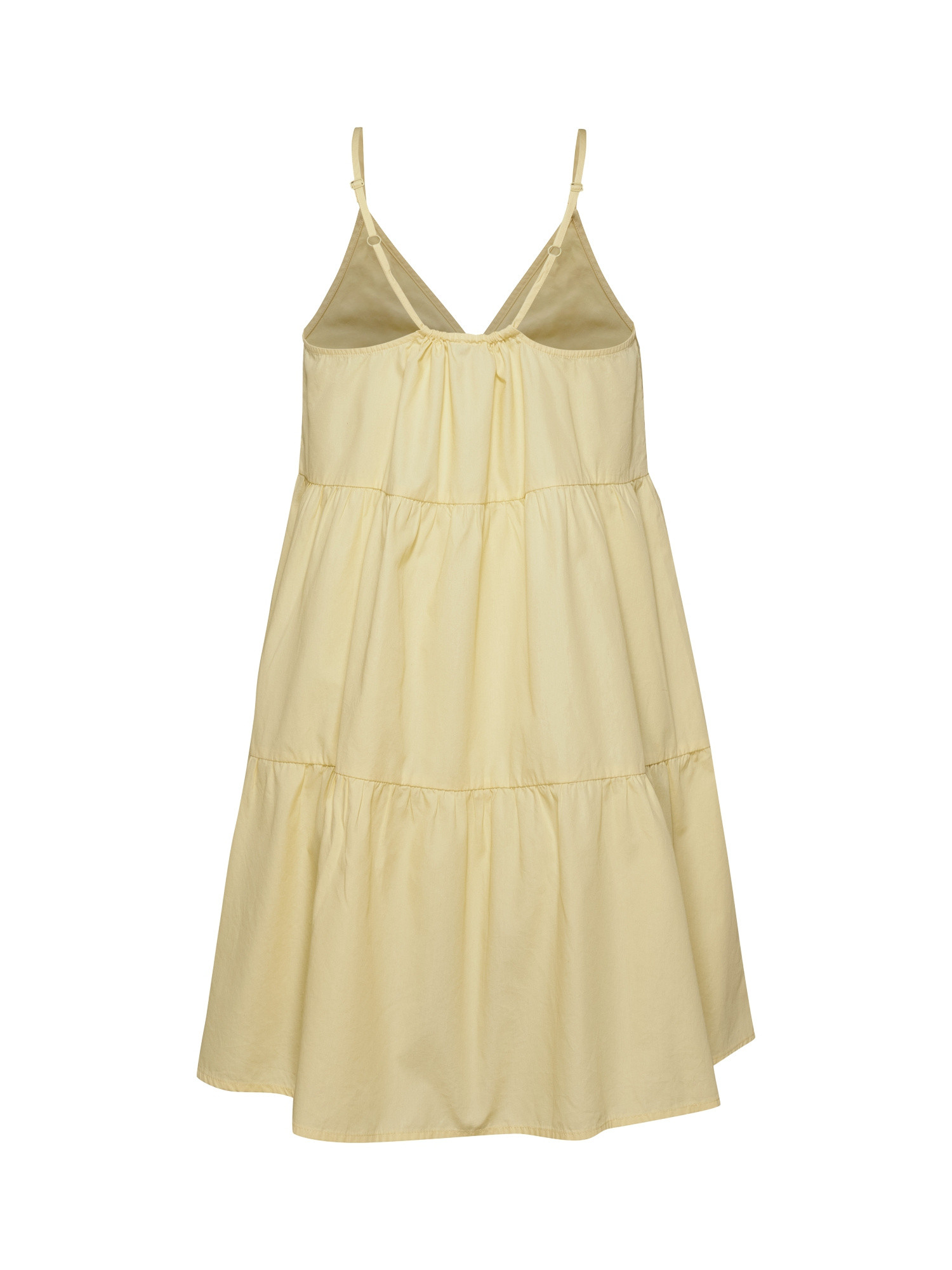 Tommy Jeans - Flounced dress in cotton, Light Yellow, large image number 1