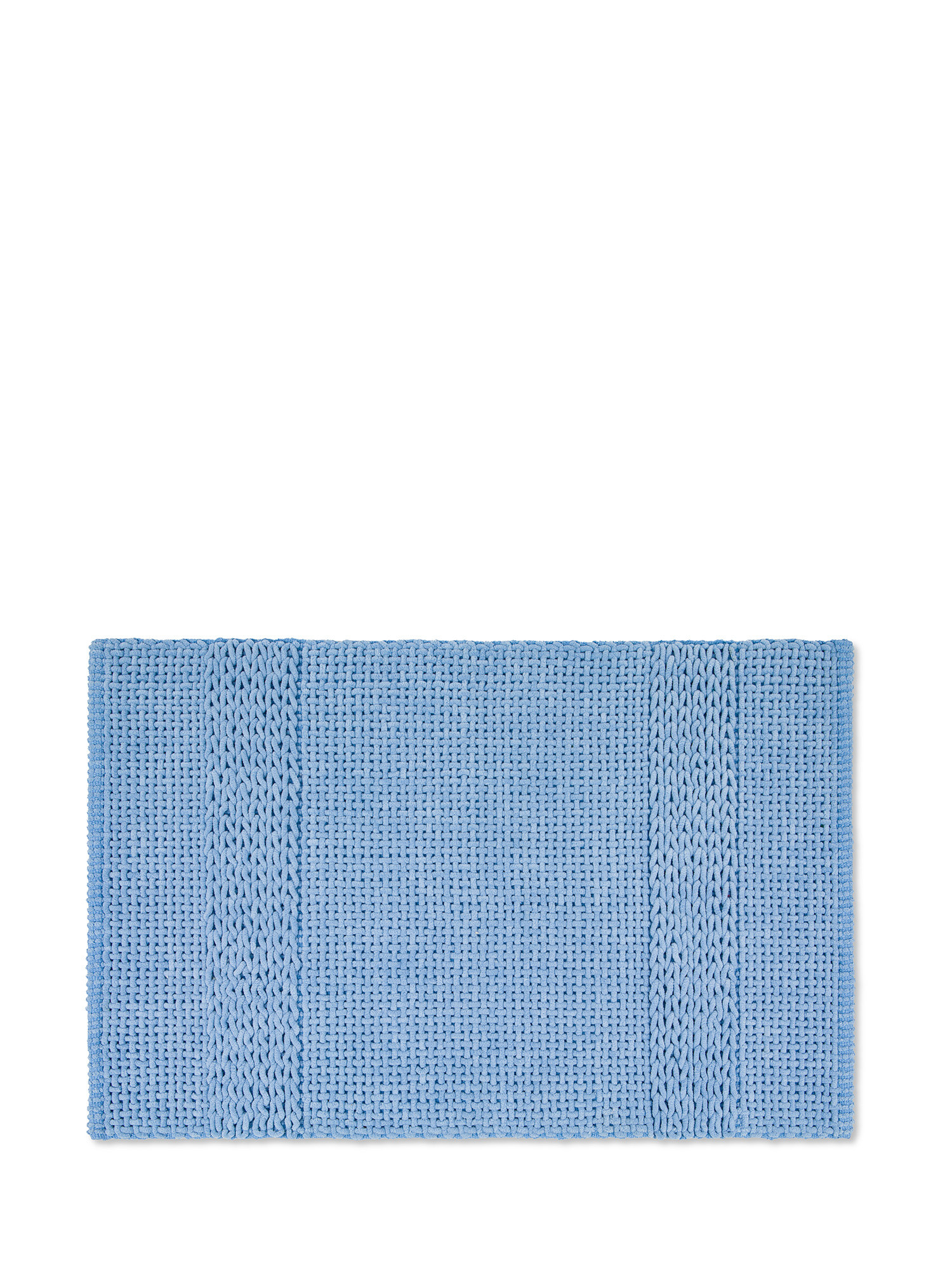 Woven chenille bathroom rug, Light Blue, large image number 0
