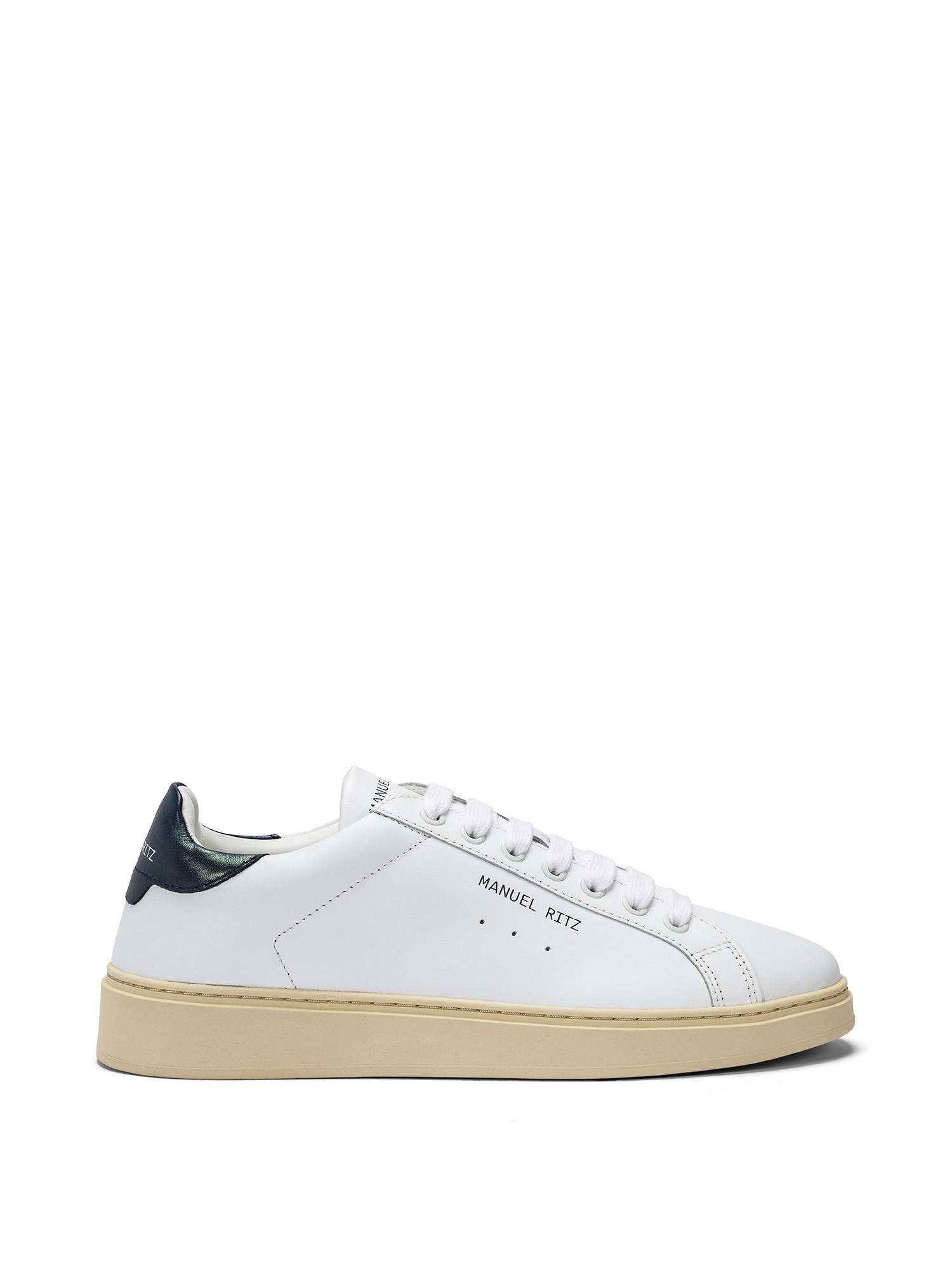 Manuel Ritz - Leather sneakers, White, large image number 0