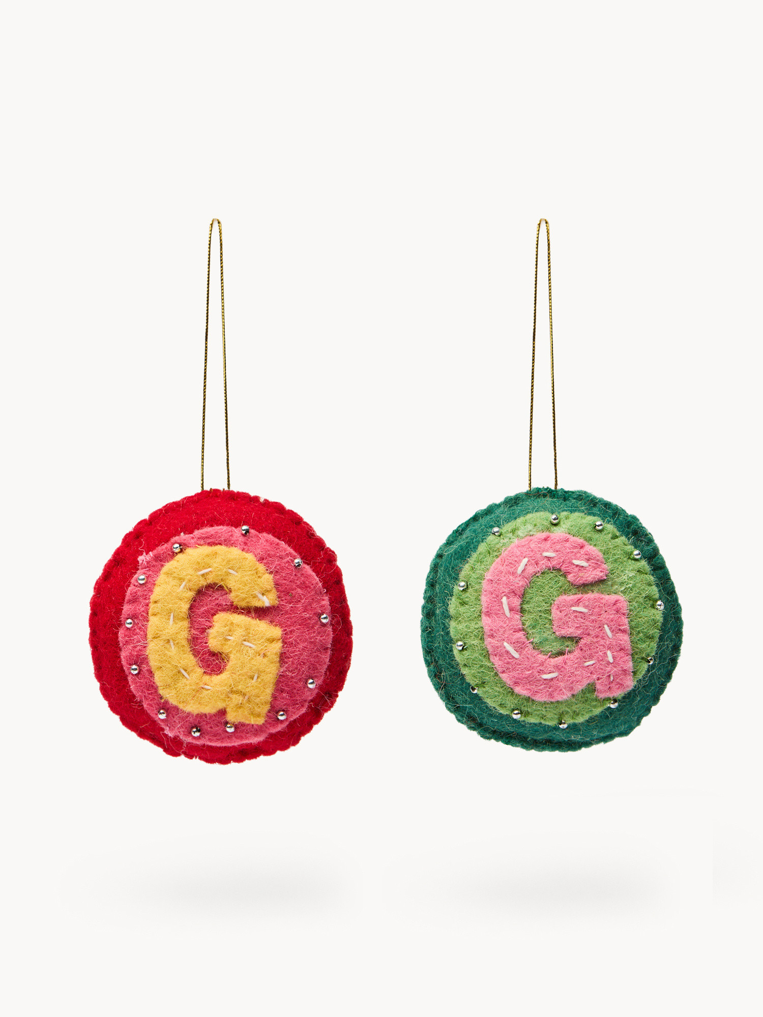 Pallina in feltro lettera G, Multicolor, large image number 0