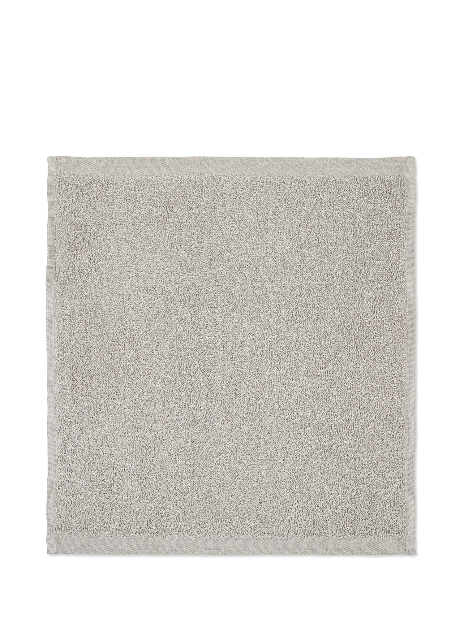 Thermae basket of 4 solid color cotton washcloths, Grey, large image number 2