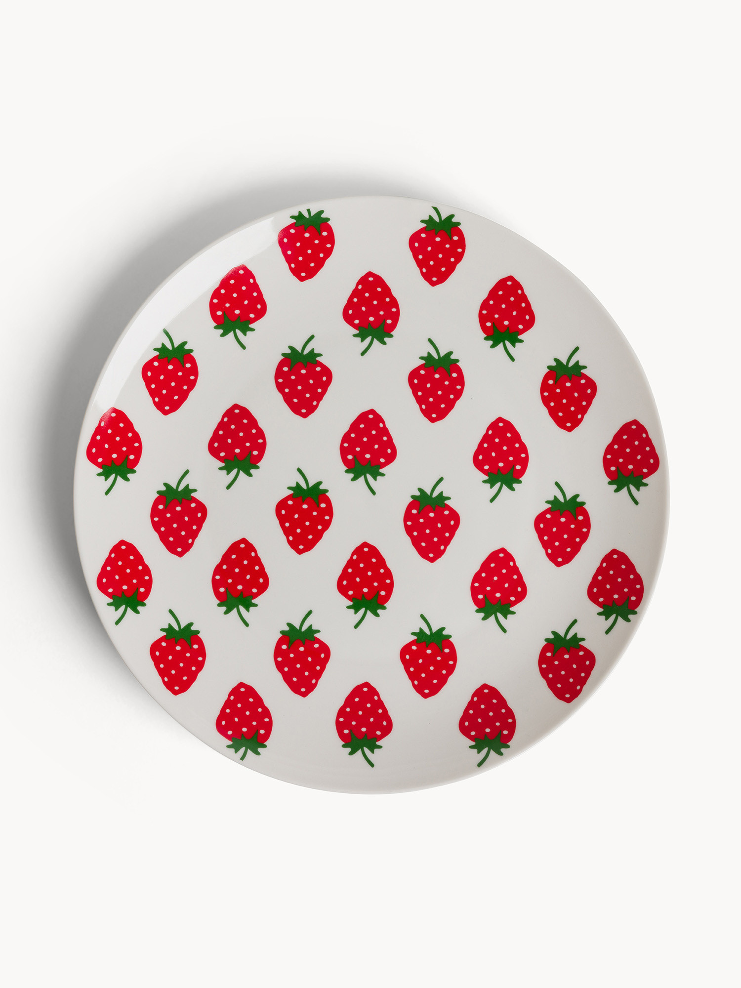 Piatto da portata new bone china motivo fragoline, Multicolor, large image number 0