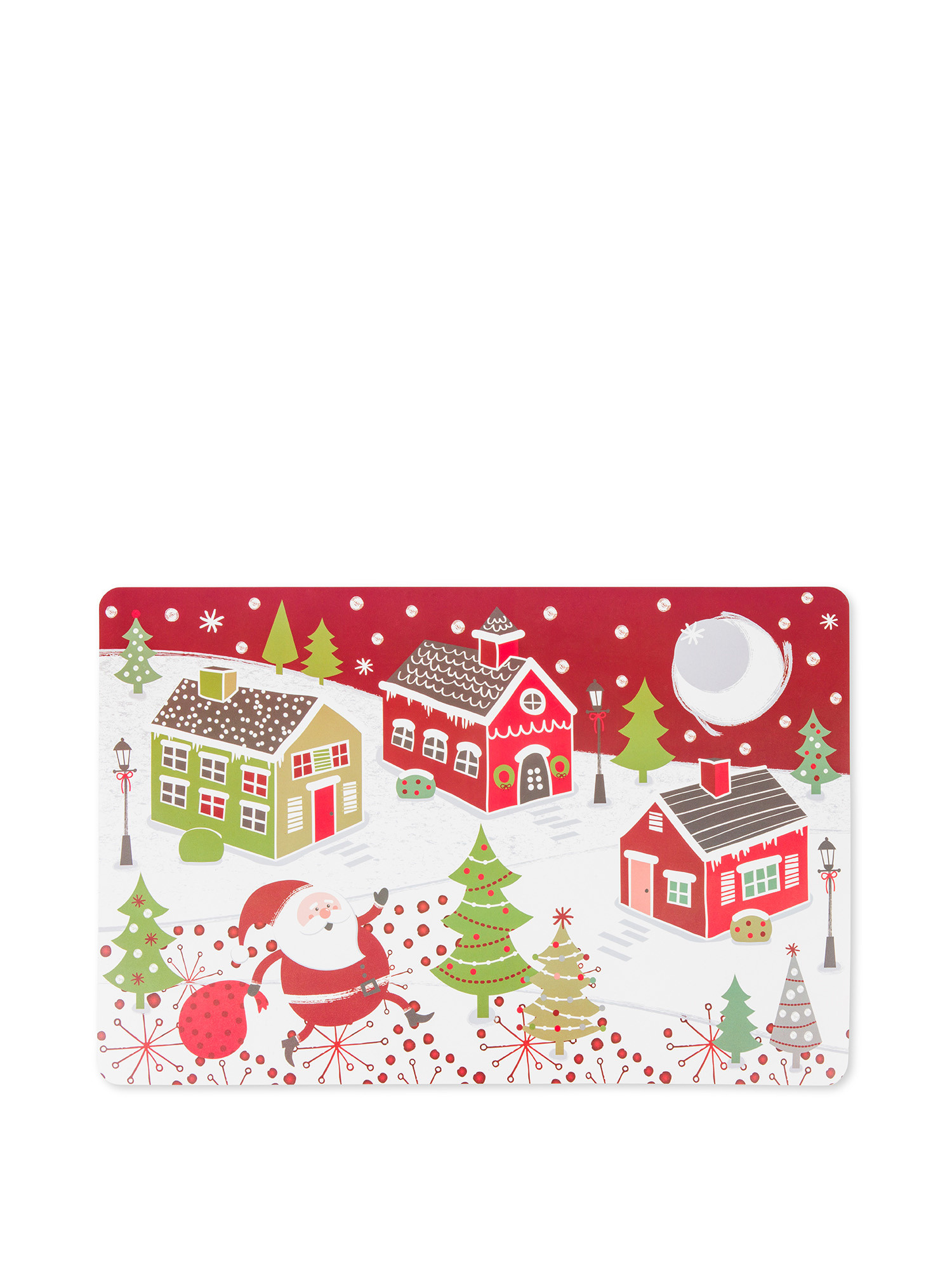 Santa Claus PVC placemat, Multicolor, large image number 0