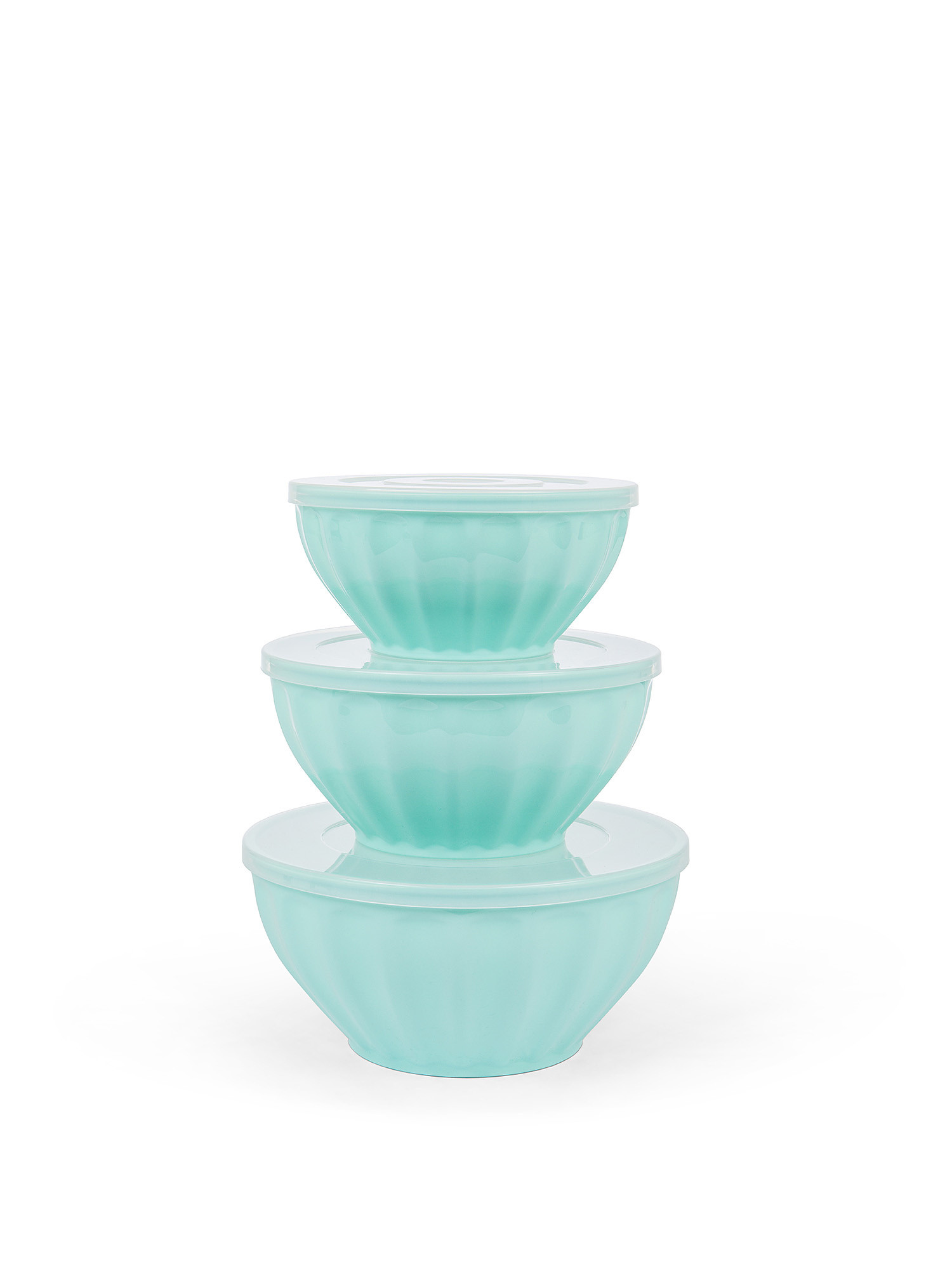 Plastic container with lid, Turquoise, large image number 2