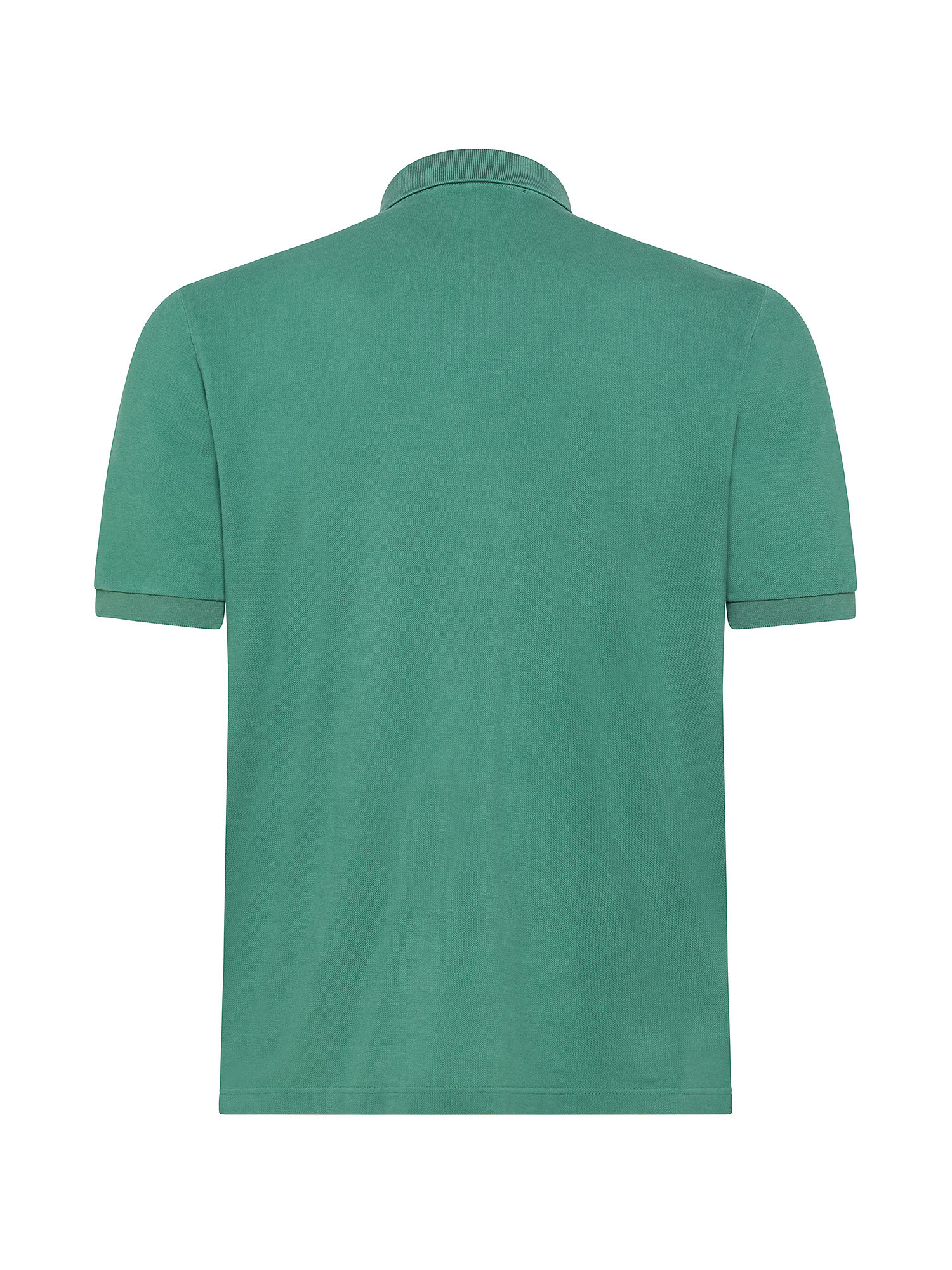 Vintage effect short sleeve polo shirt, Light Green, large image number 1