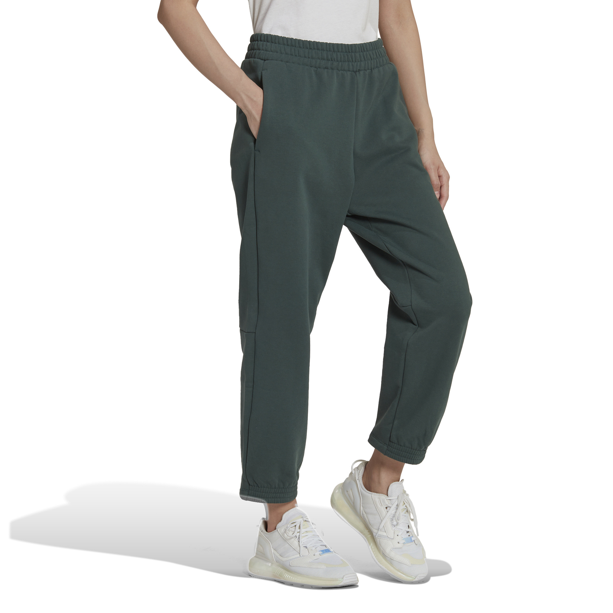 Adidas - Pantaloni jogger adicolor, Verde scuro, large image number 3