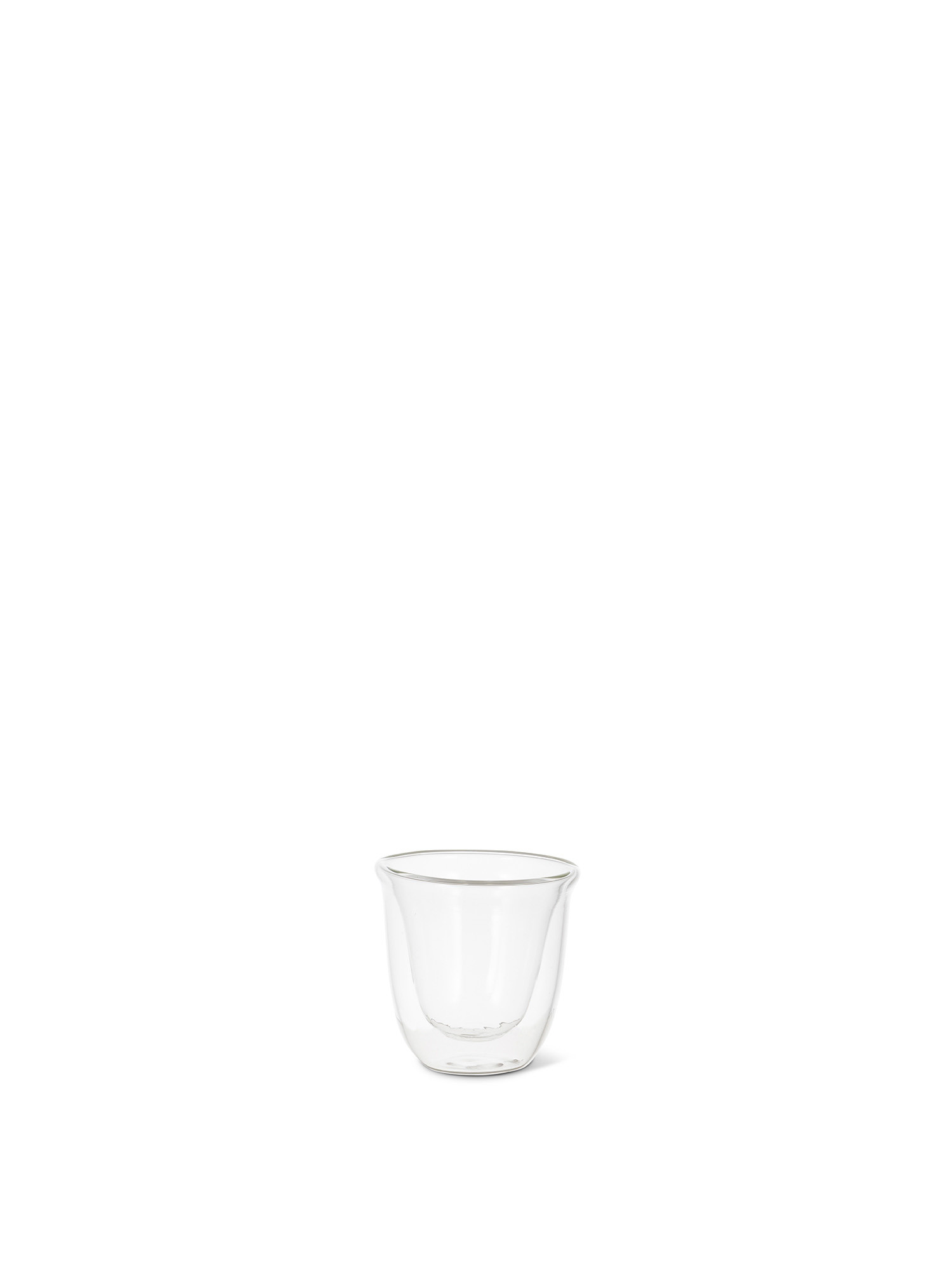 Transparent glass coffee cup, Brown, large image number 0