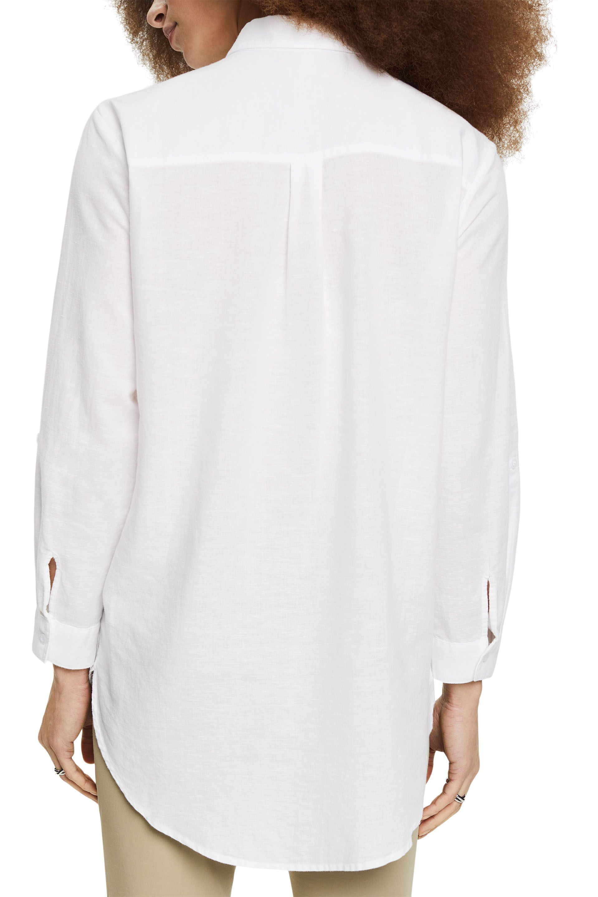 Linen blend shirt, White, large image number 2