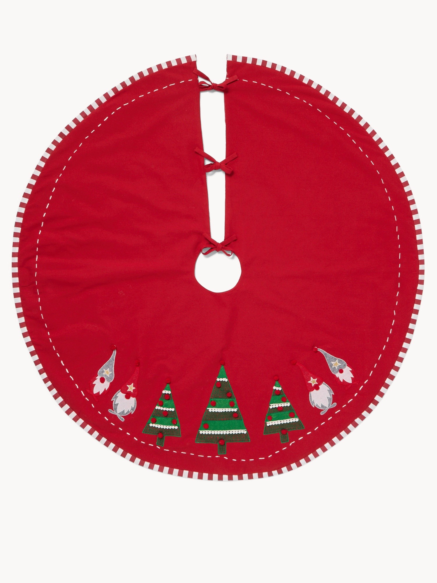 Gonna per albero di Natale, Rosso, large image number 0