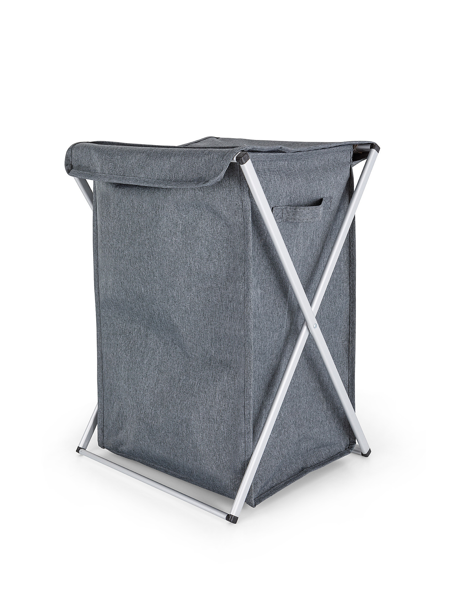 Collapsible laundry basket, Dark Grey, large image number 0