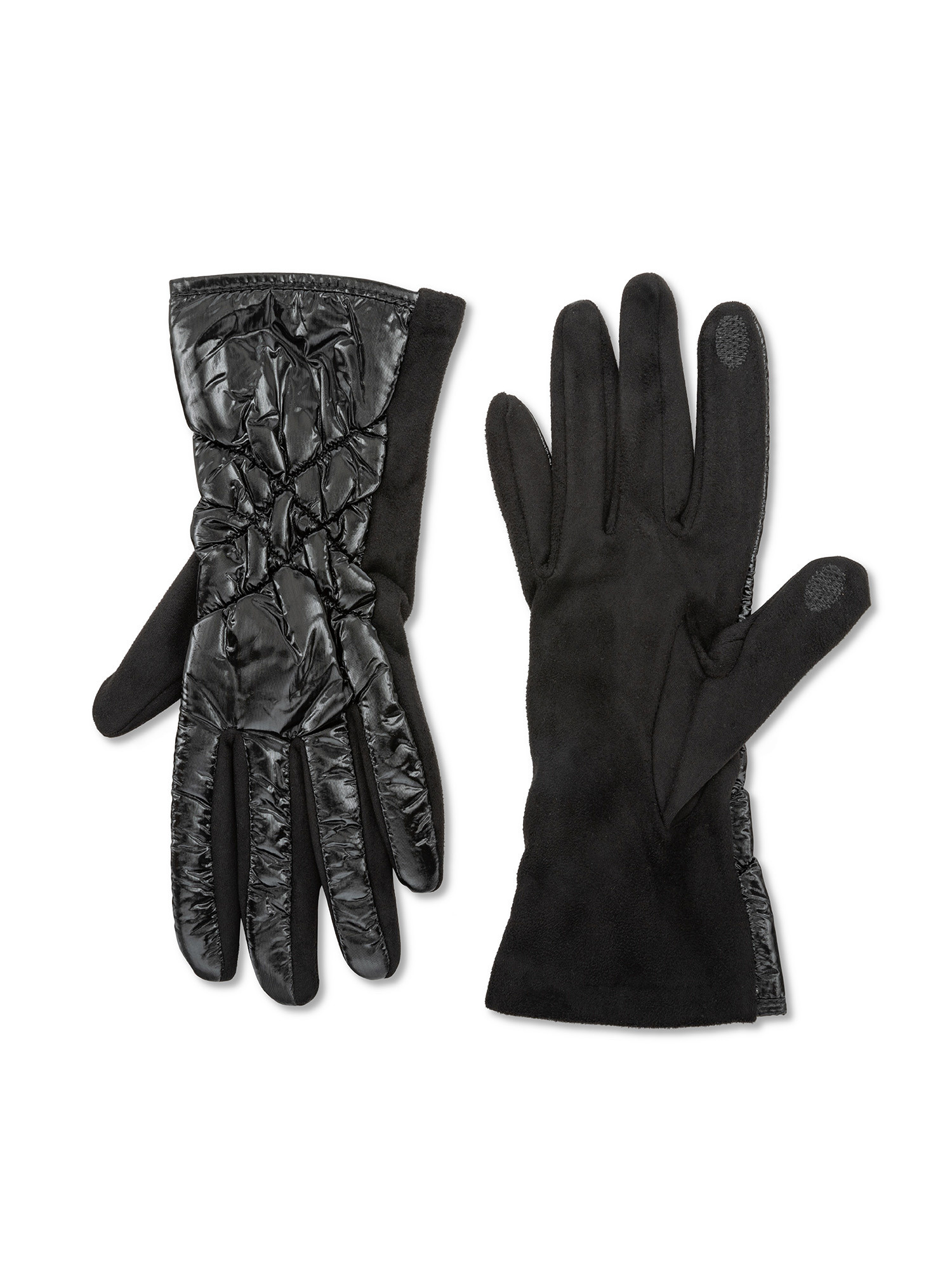 Koan - Quilted gloves, Black, large image number 0