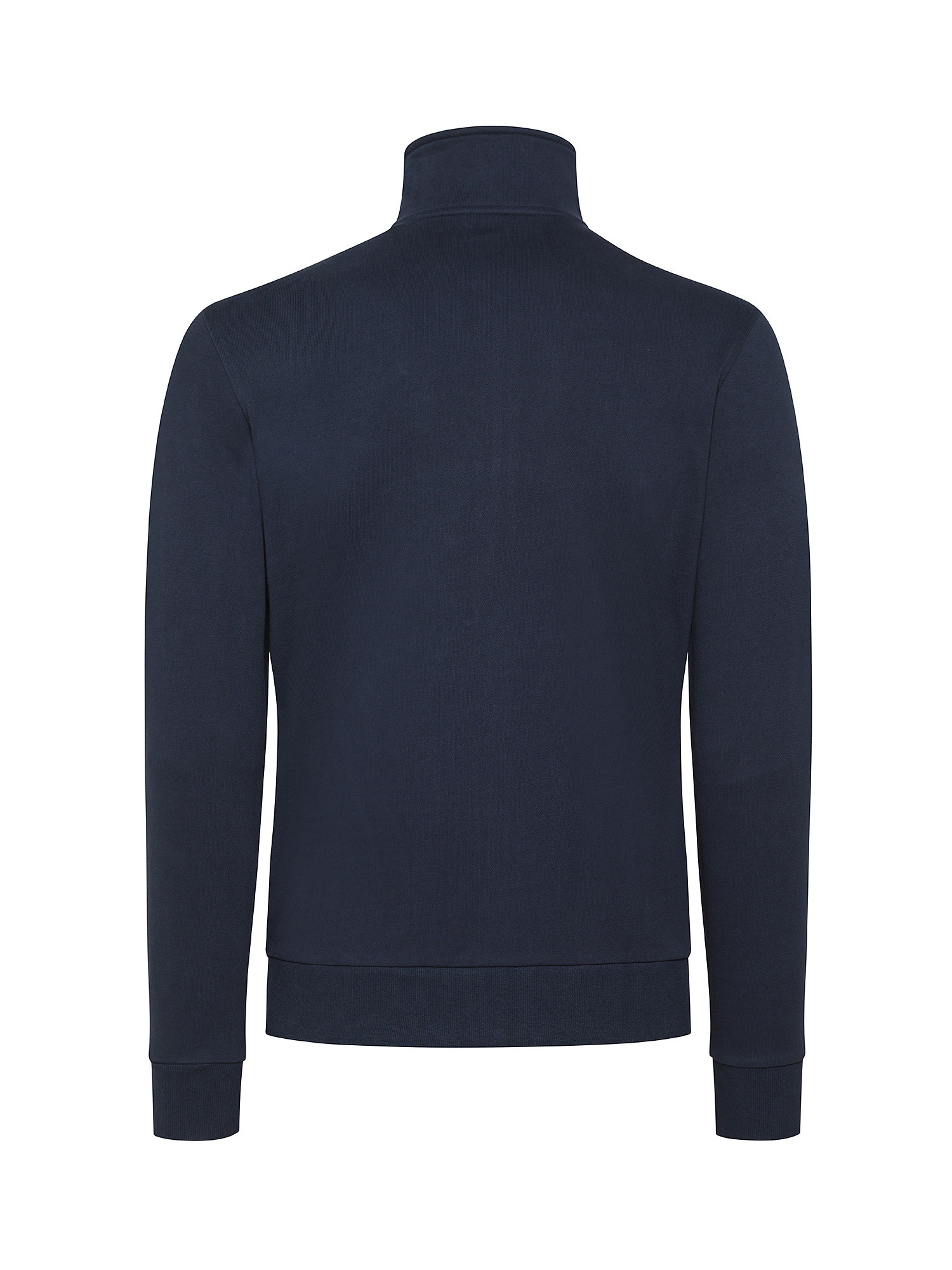 JCT - Full zip sweatshirt in pure cotton, Dark Blue, large image number 1