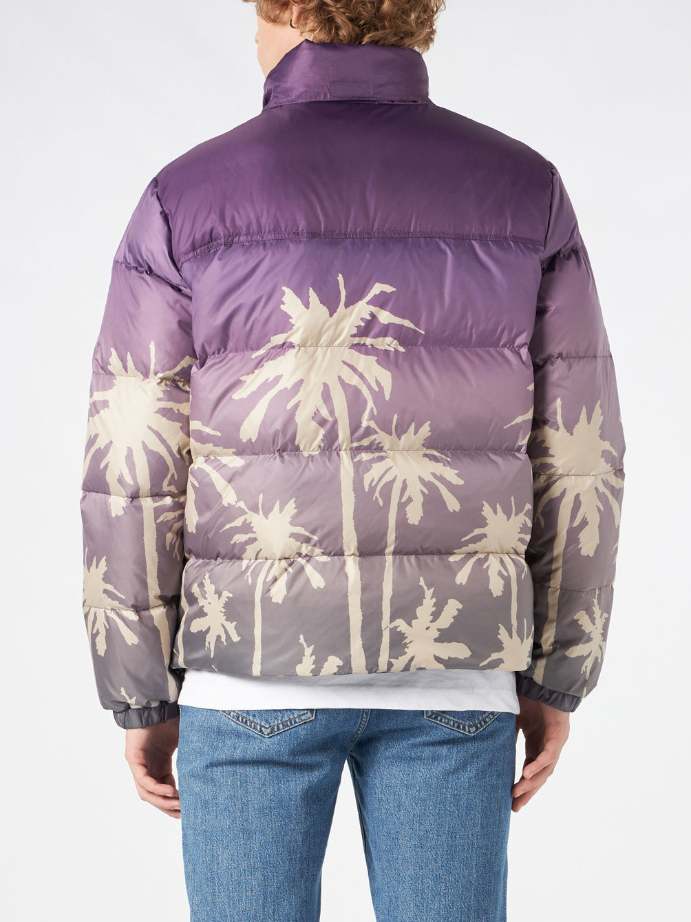 Yes I Am - Down jacket with reversible print, Purple, large image number 2
