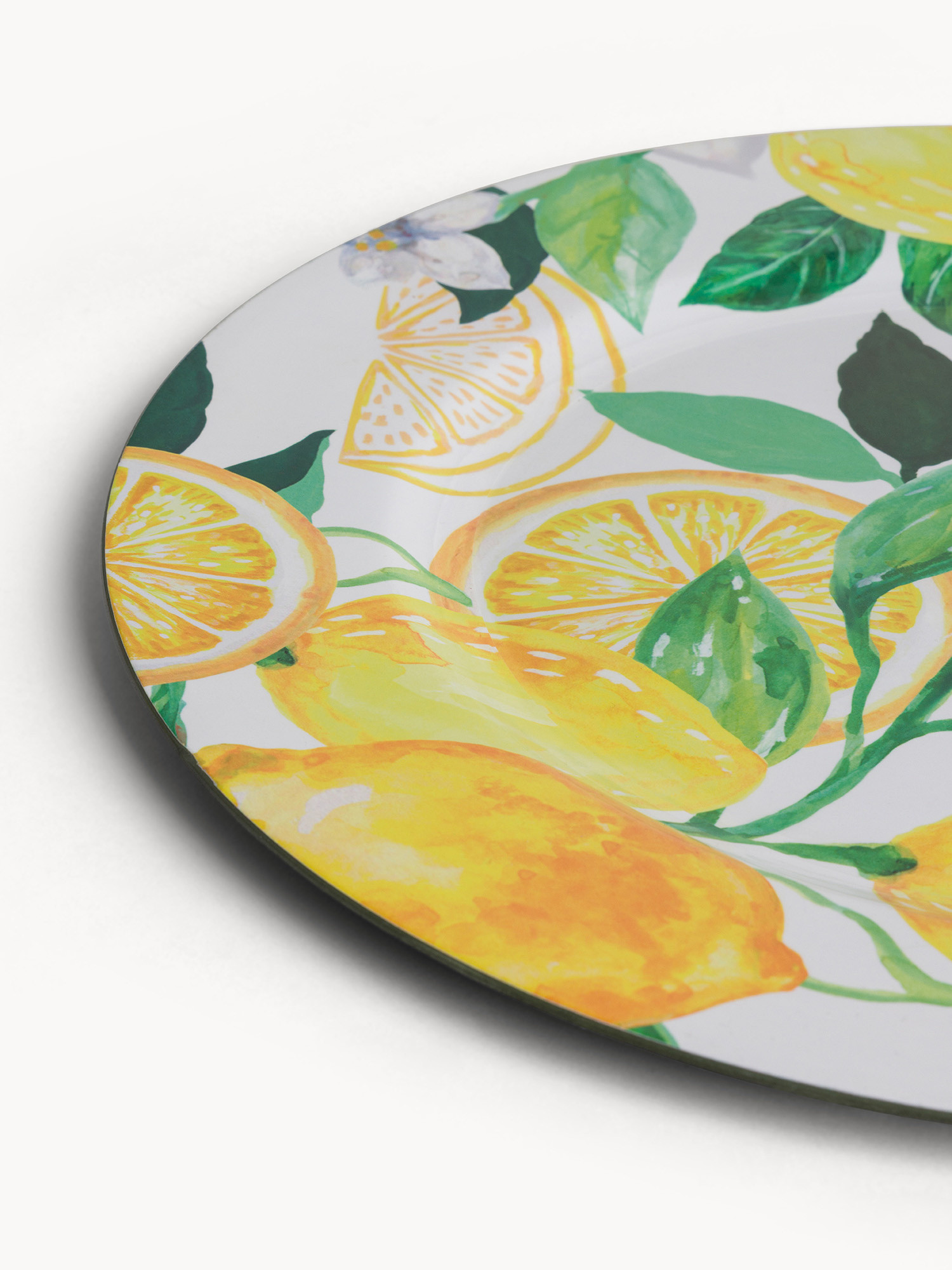 Sottopiatto in plastica motivo limoni, Multicolor, large image number 1