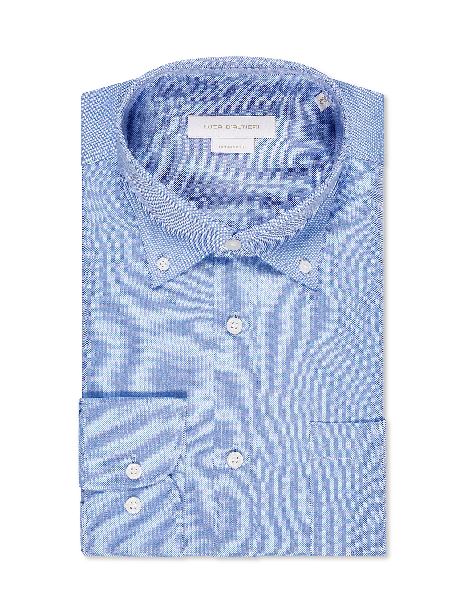 Camicia regular fit in puro cotone, Azzurro, large image number 0