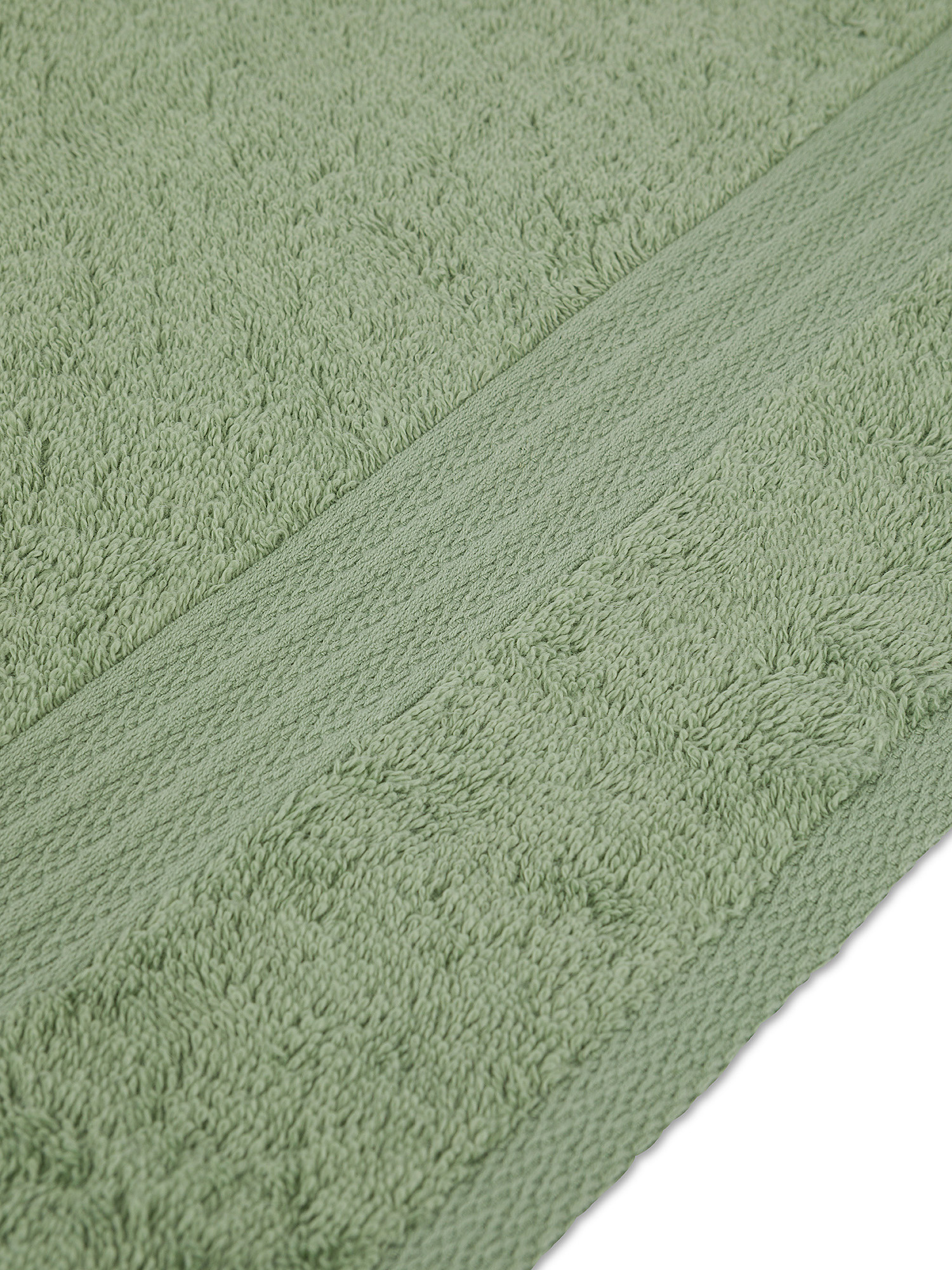 Zefiro solid color 100% cotton towel, Sage Green, large image number 2