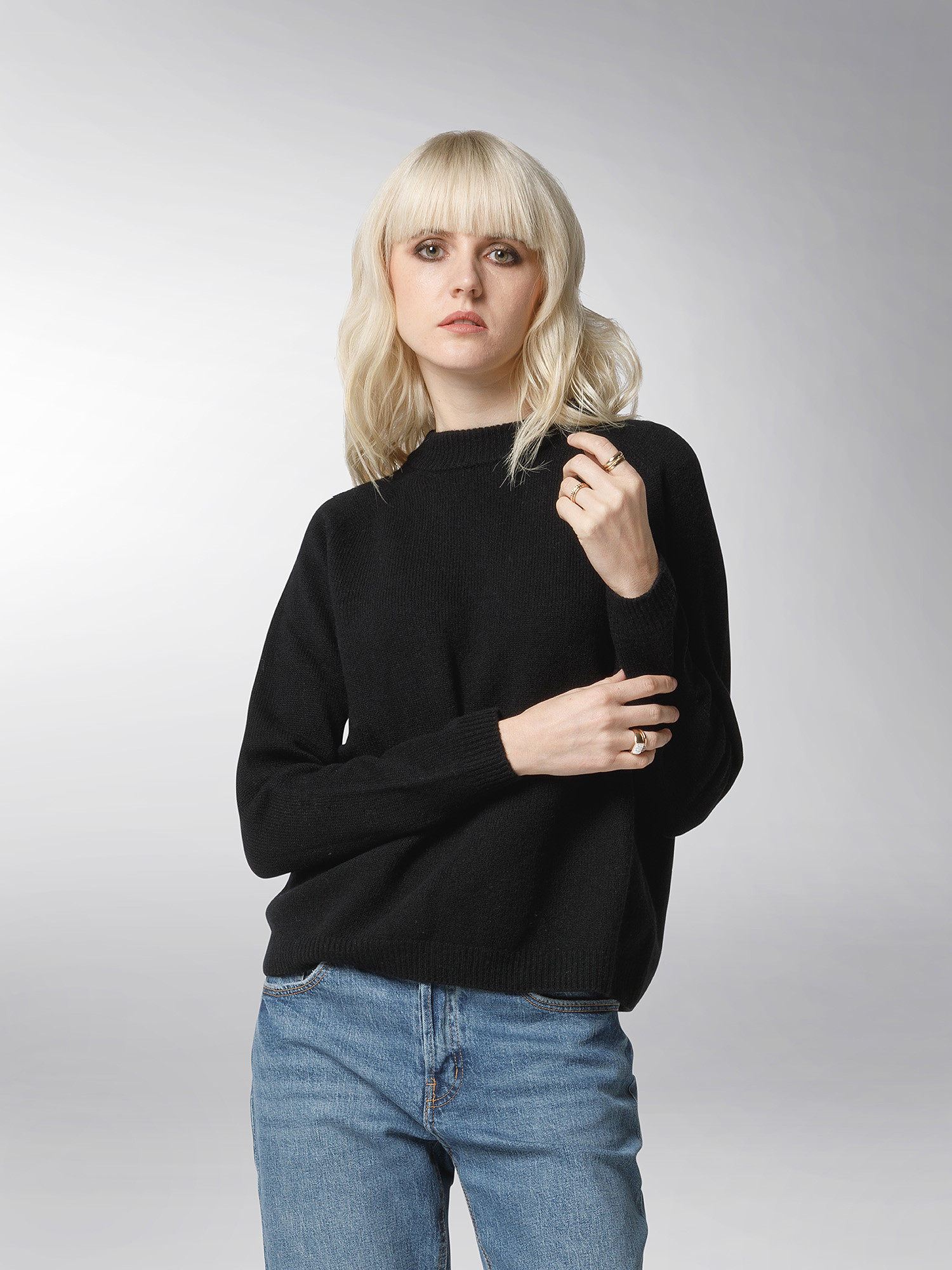 K Collection - Crewneck sweater, Black, large image number 3