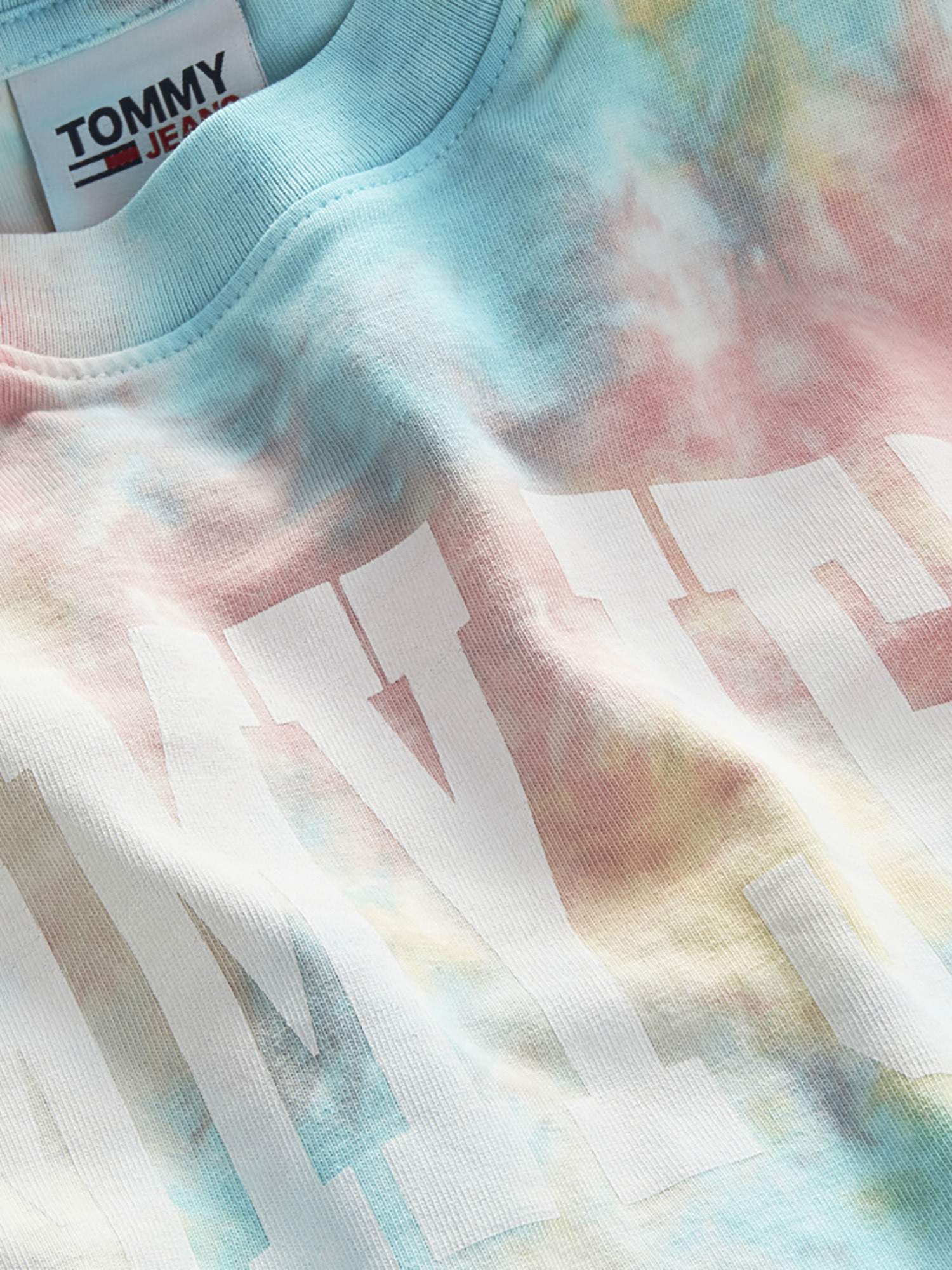 Cropped tie dye T-shirt, Multicolor, large image number 2
