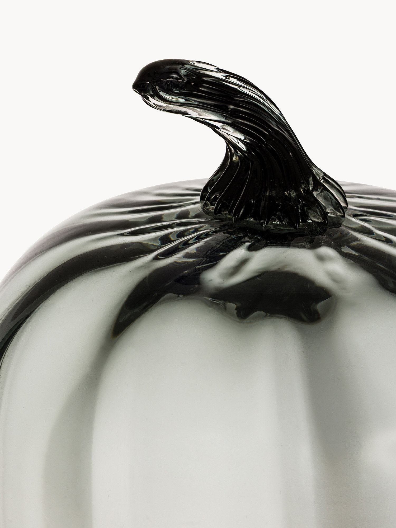 Colored glass pumpkin, Green, large image number 1