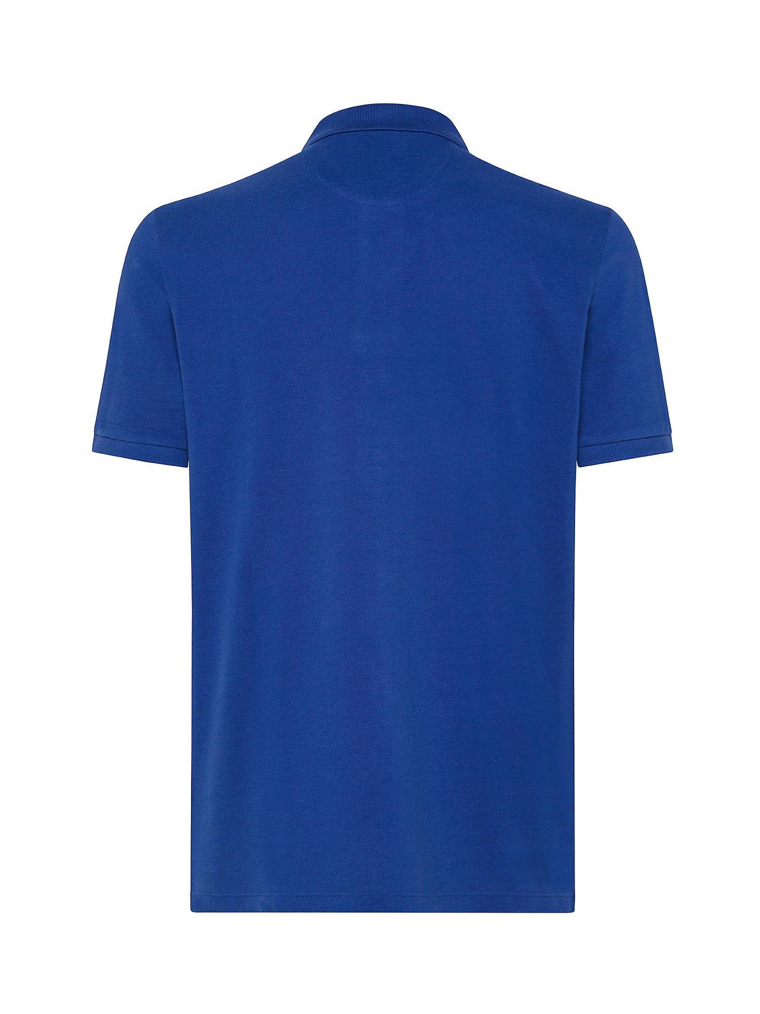 Luca D'Altieri - Polo in pure cotton, Royal Blue, large image number 1