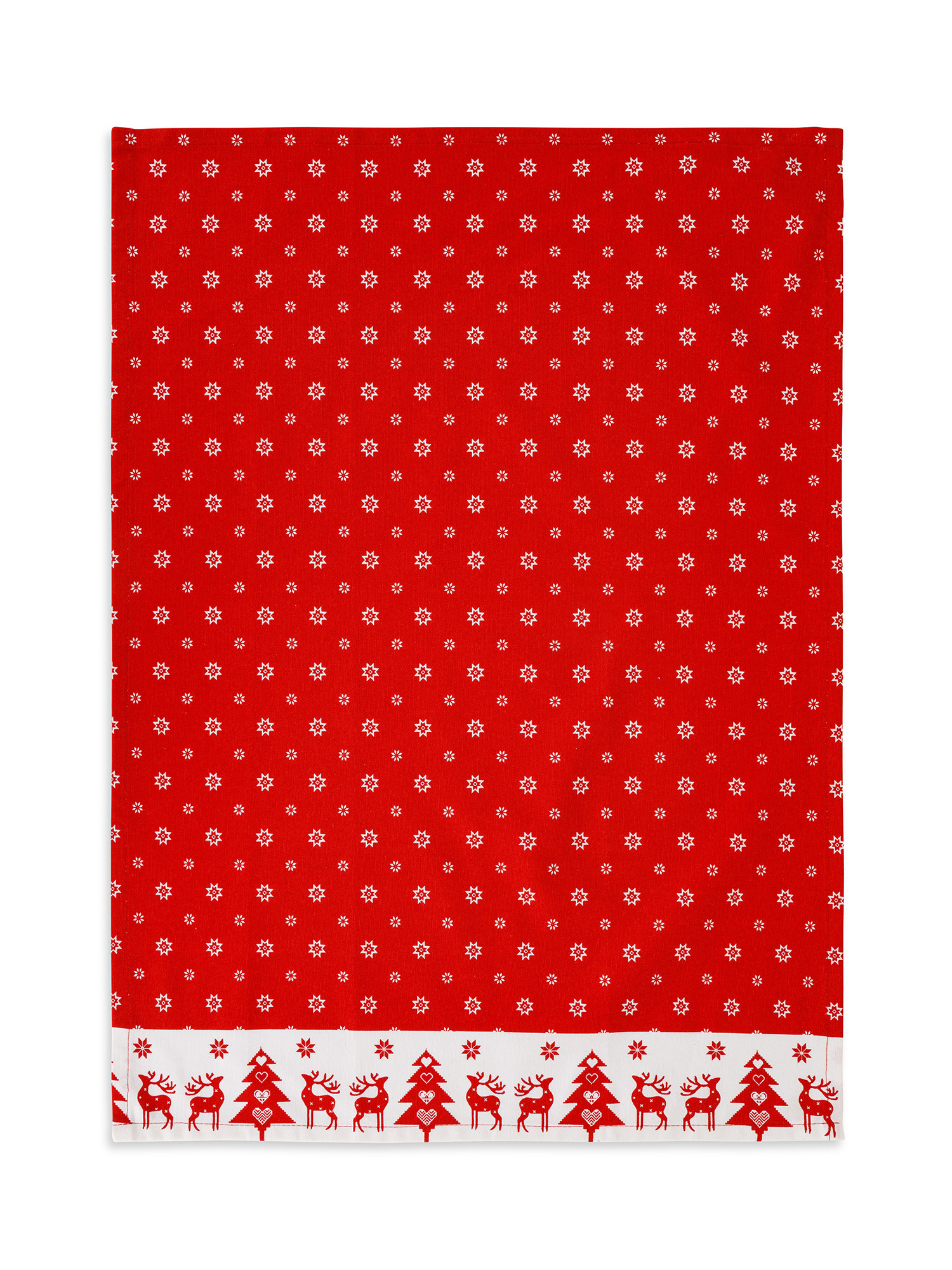 Dyckhoff Set 10 Strofinacci Da Cucina 50x70 Cm - Rosso A Quadri - Misto Cotone E Lino, Alta Assorbenza