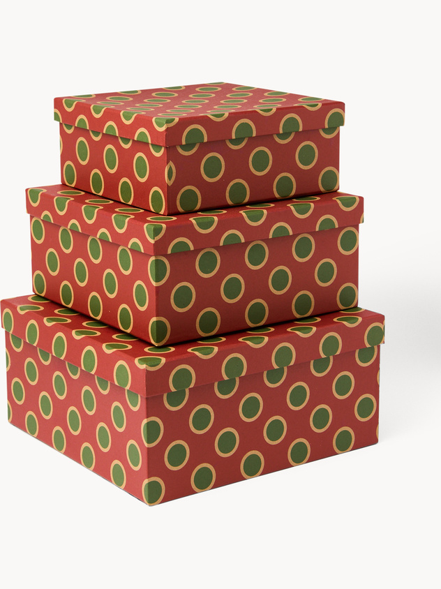 Set 3 scatole quadrate