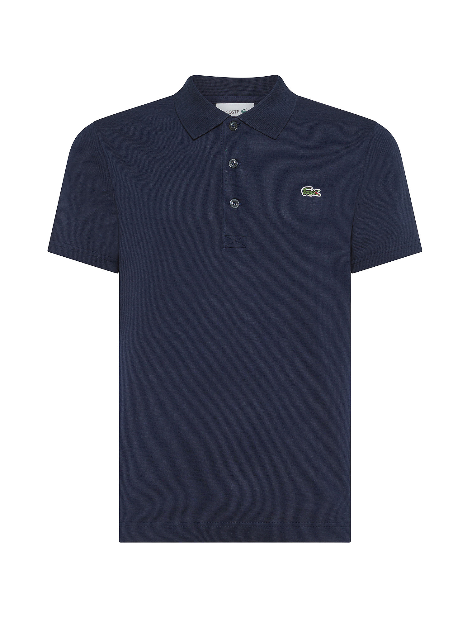 Lacoste - Polo stretch regular fit, Blu scuro, large image number 0
