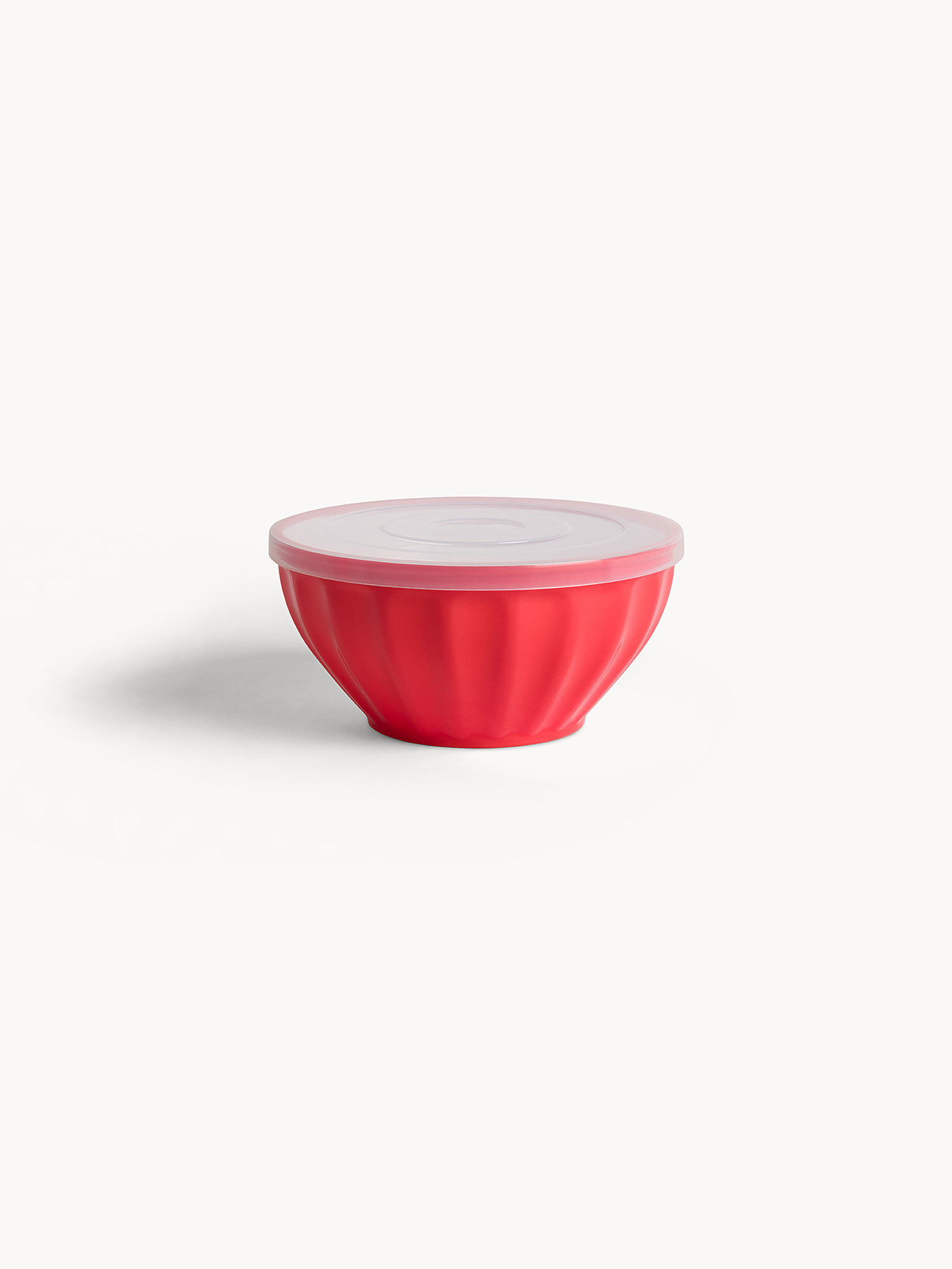 Contenitore in plastica con coperchio, Rosso, large image number 0