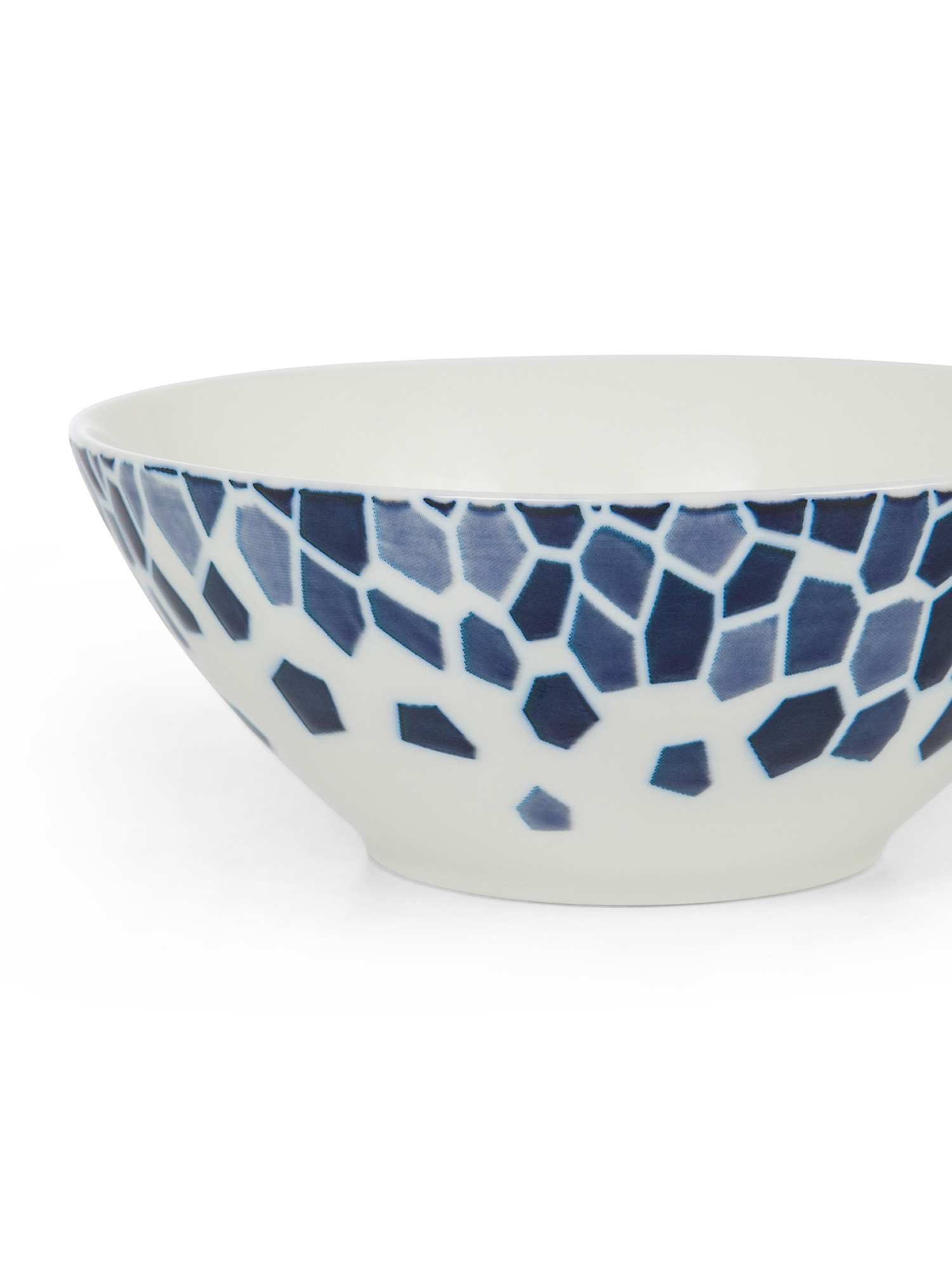 Porcelain bowl with blue mosaic, White / Blue, large image number 1