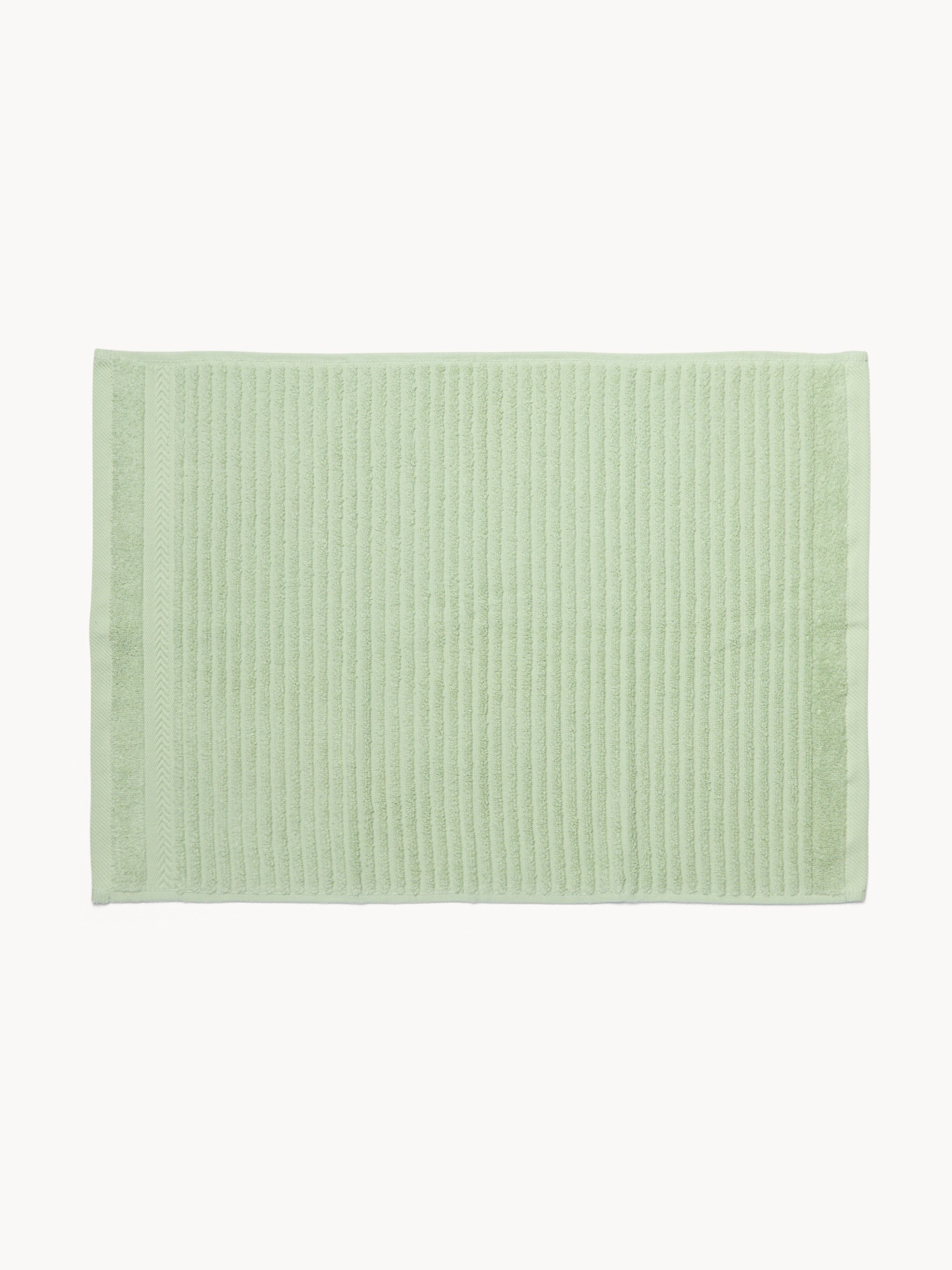 Asciugamano in soffice spugna zero twist di puro cotone a righe - Prezzo di lancio, Verde chiaro, large image number 1