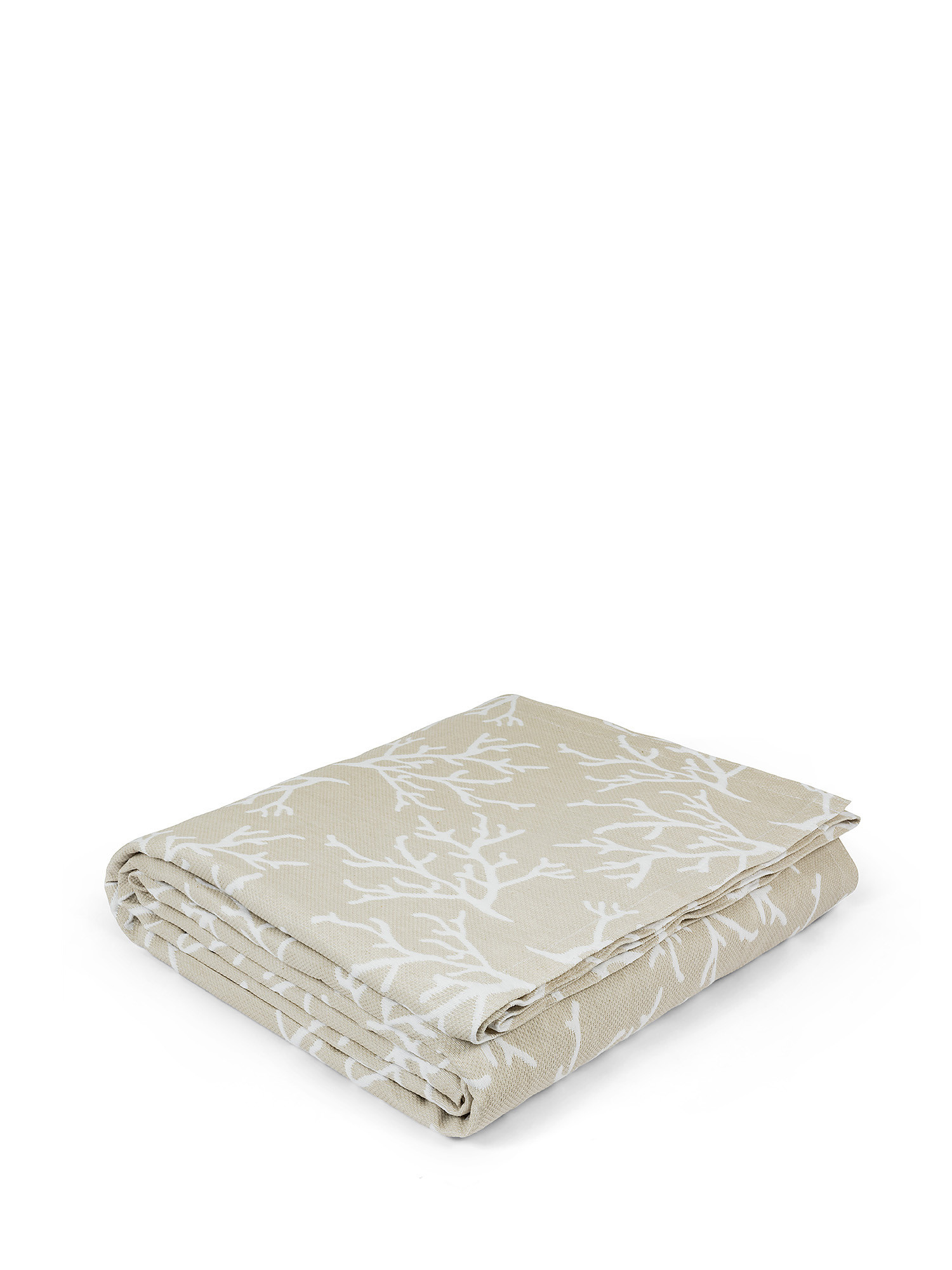 Bedspread with tone-on-tone workmanship., Ecru, large image number 0