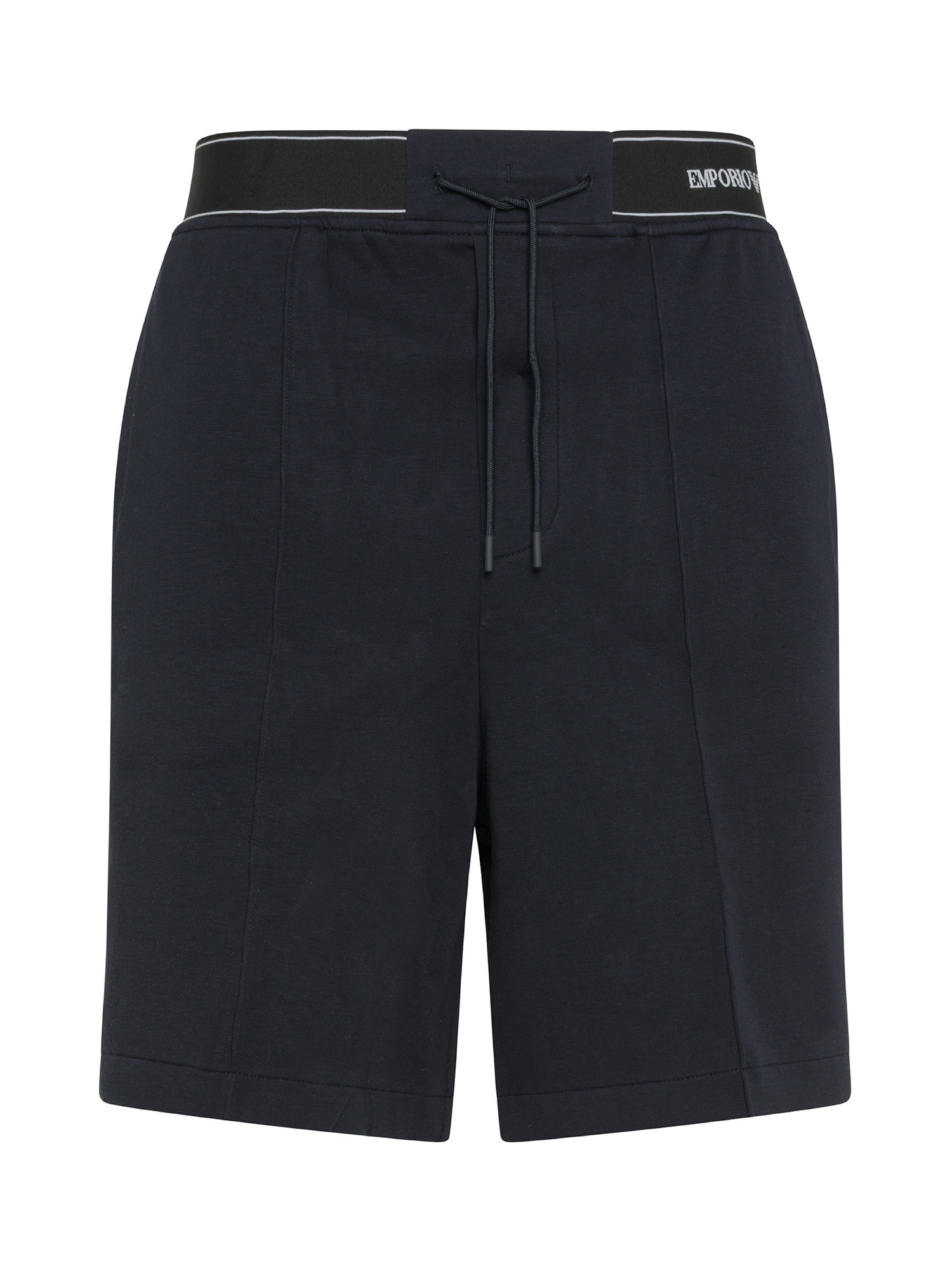 Emporio Armani - Bermuda shorts with logo, Dark Blue, large image number 0
