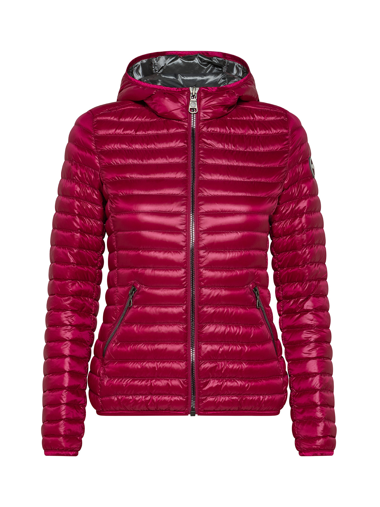 Lightweight quilted hooded jacket, Pink Fuchsia, large image number 0