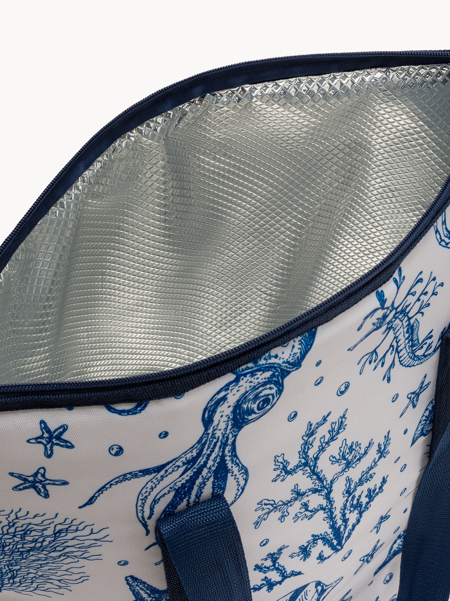Borsa termica motivo pesci 24 lt, Bianco, large image number 2