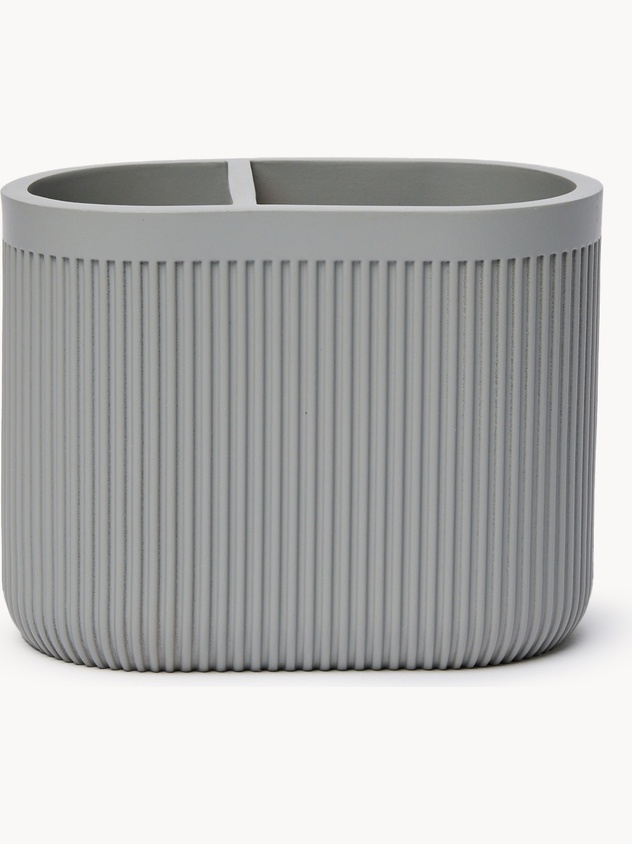 Toothbrush holder in solid color polyresin