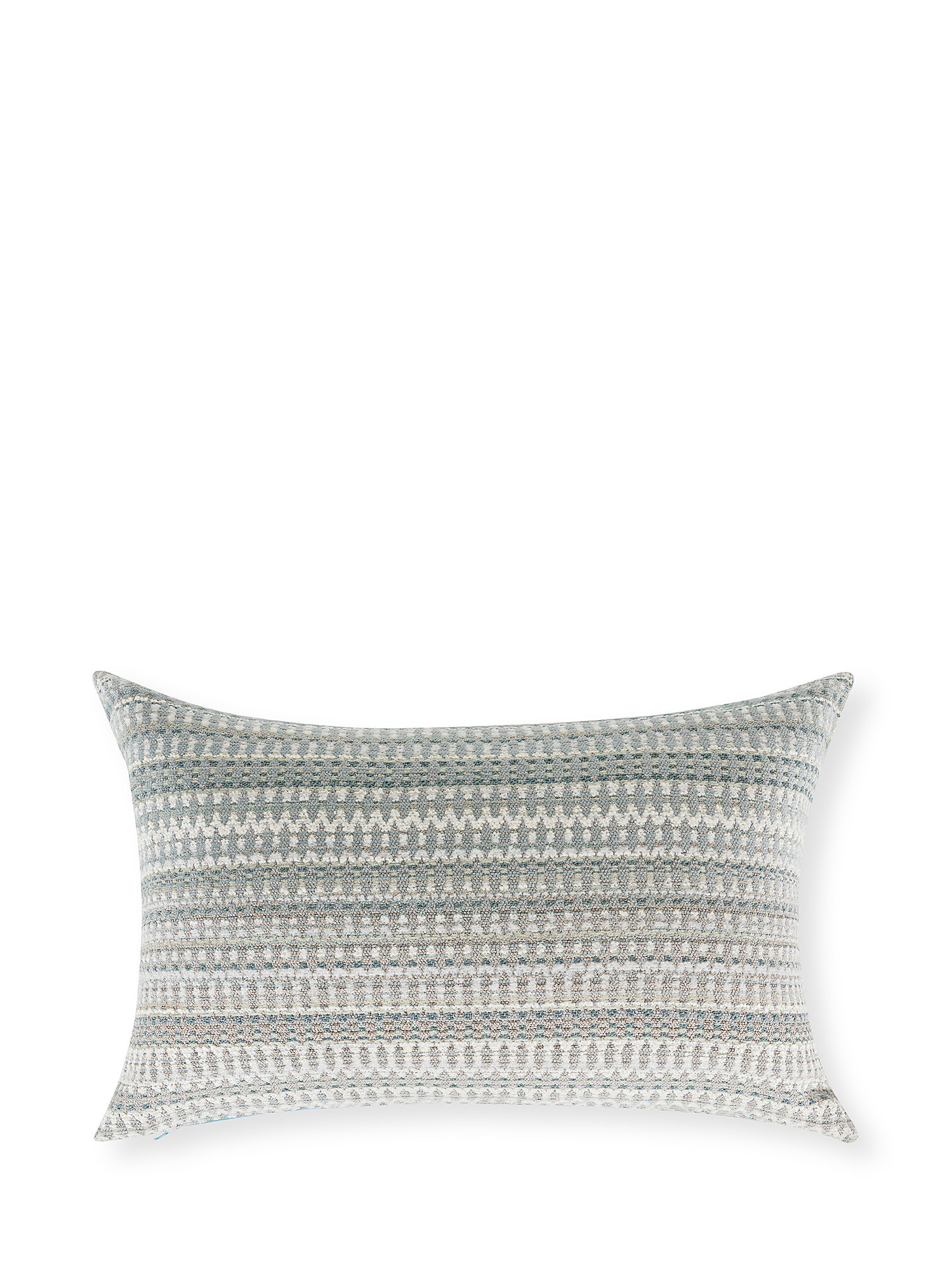 Jacquard cushion with geometric pattern 35x55cm, Grey, large image number 0