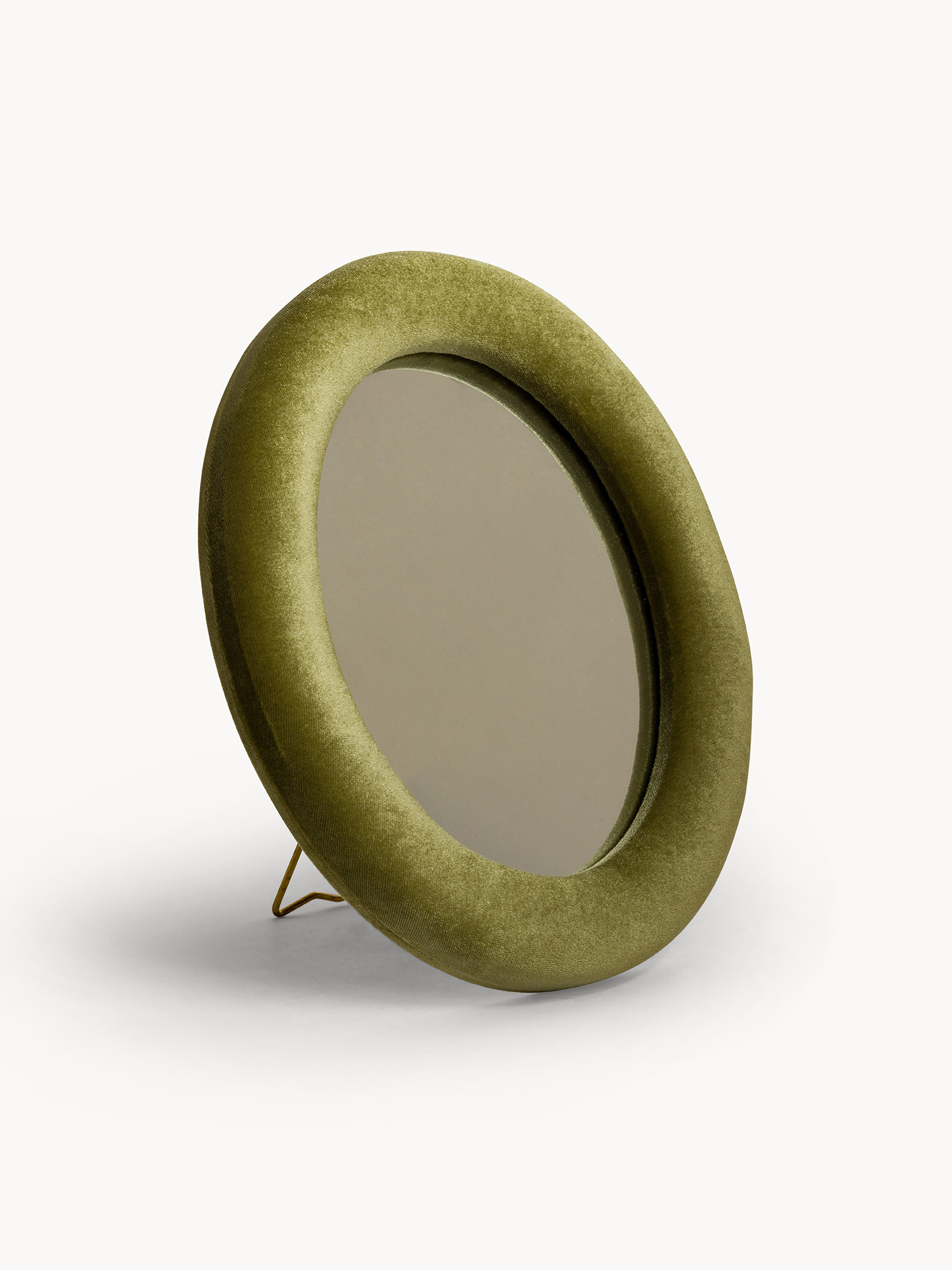 Mirror with fabric frame, Green, large image number 0