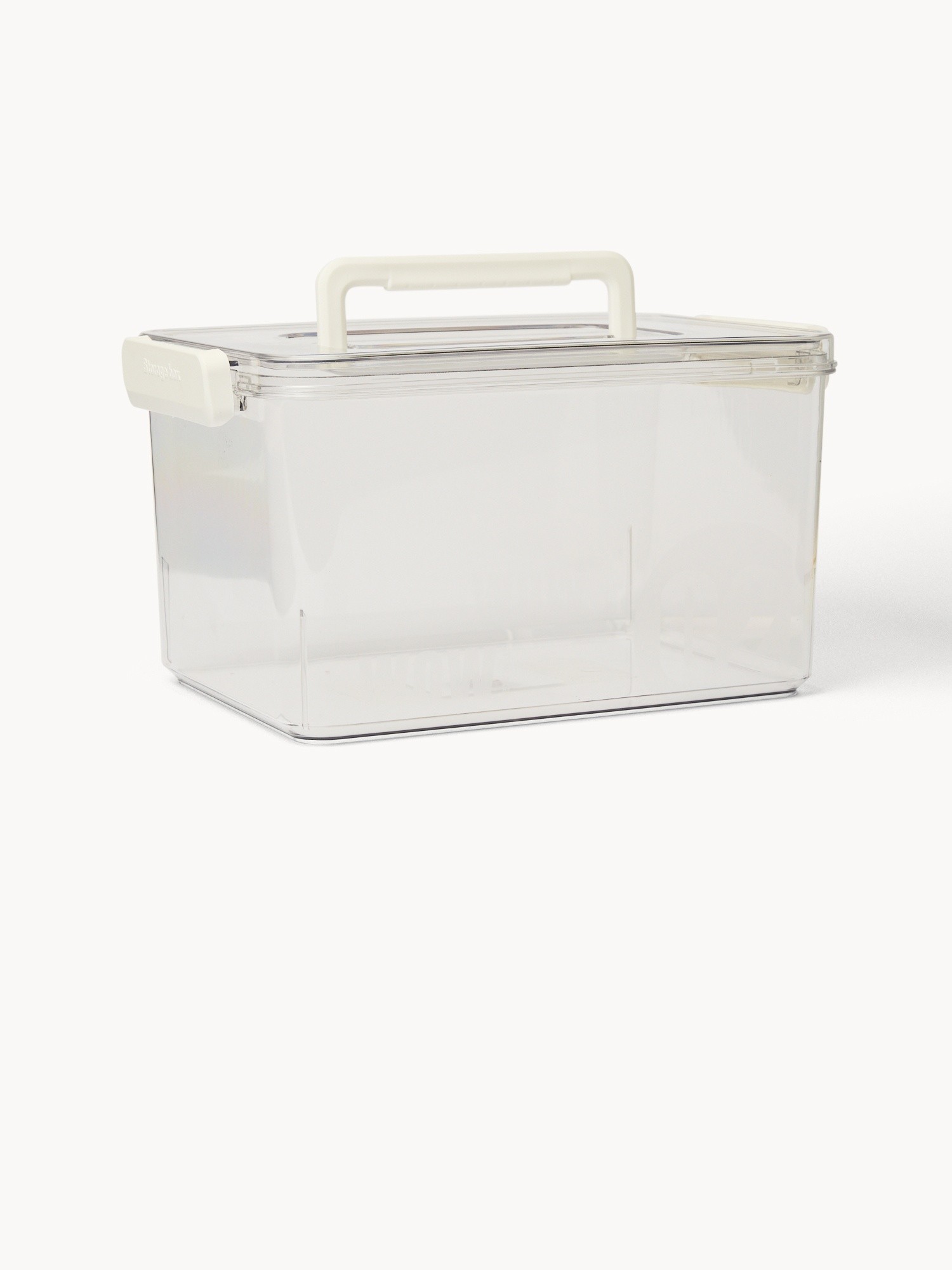 Contenitore in plexiglass con coperchio manico e maniglie - Prezzo di lancio, Trasparente, large image number 0