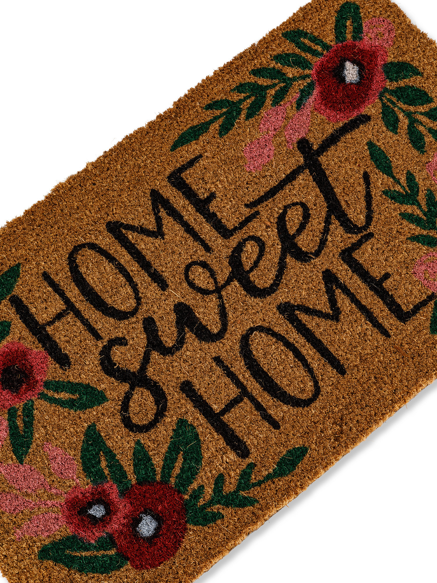 Home Sweet Home print crocodile doormat, Brown, large image number 1
