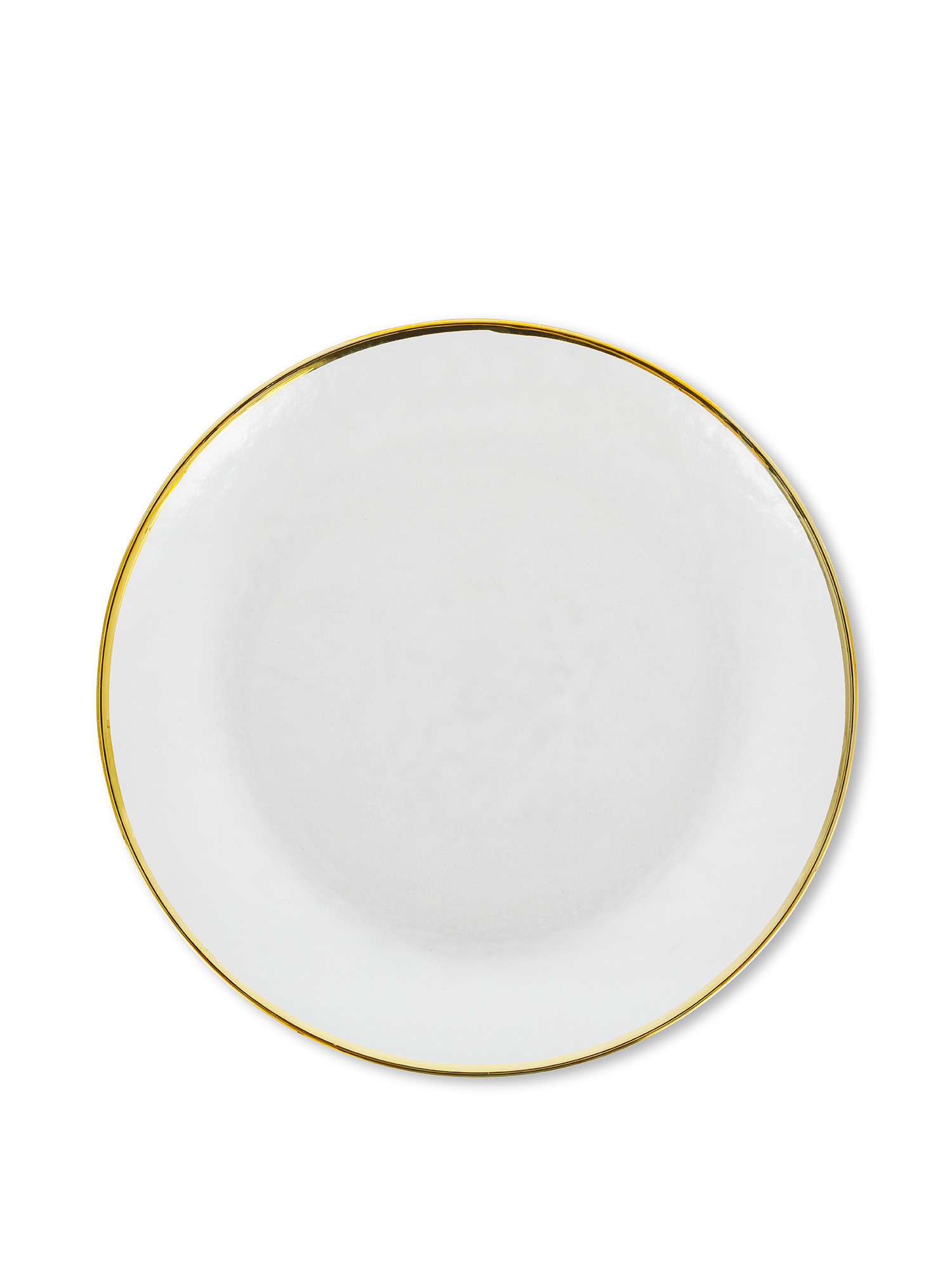 Gold glass serving plate, Gold, large image number 0