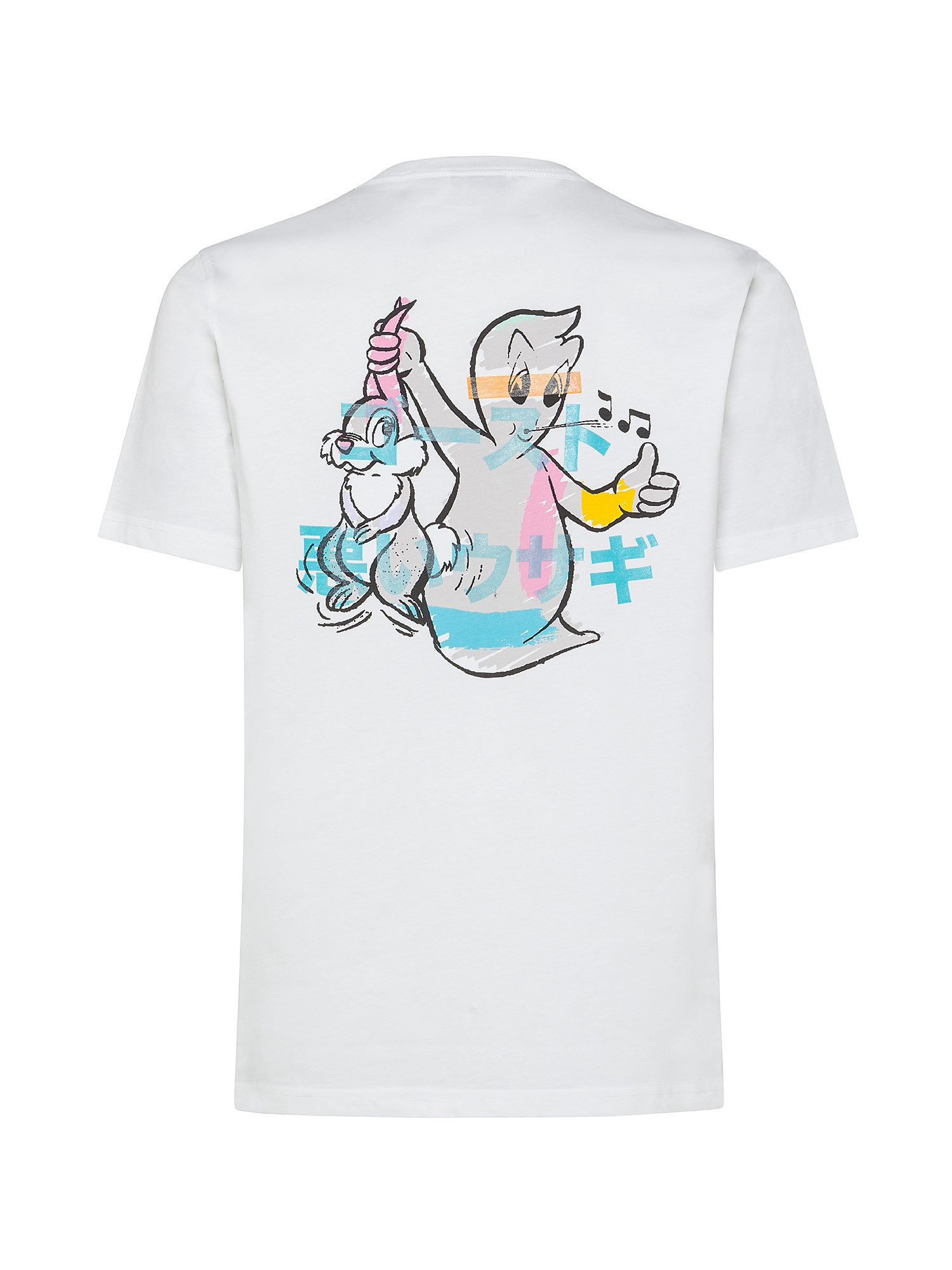 Paul Smith Ghost Print Cotton T-Shirt, White, large image number 1