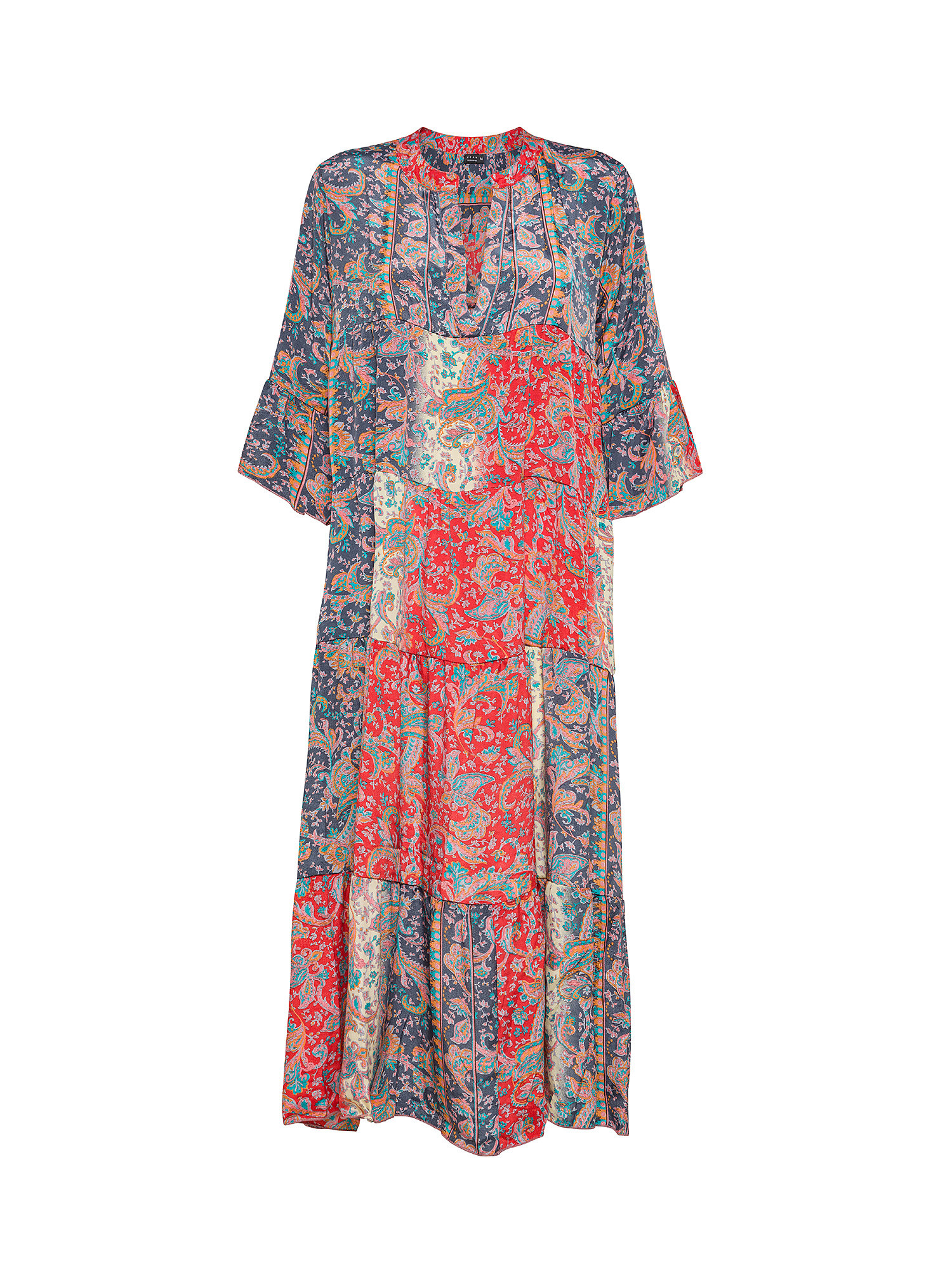 Koan - Long patterned dress, Multicolor, large image number 0
