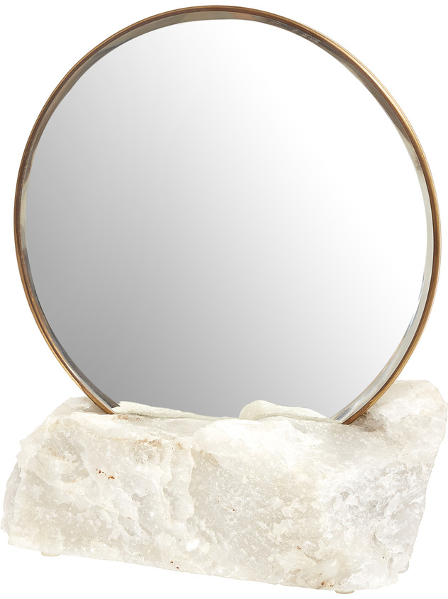 Stone base mirror