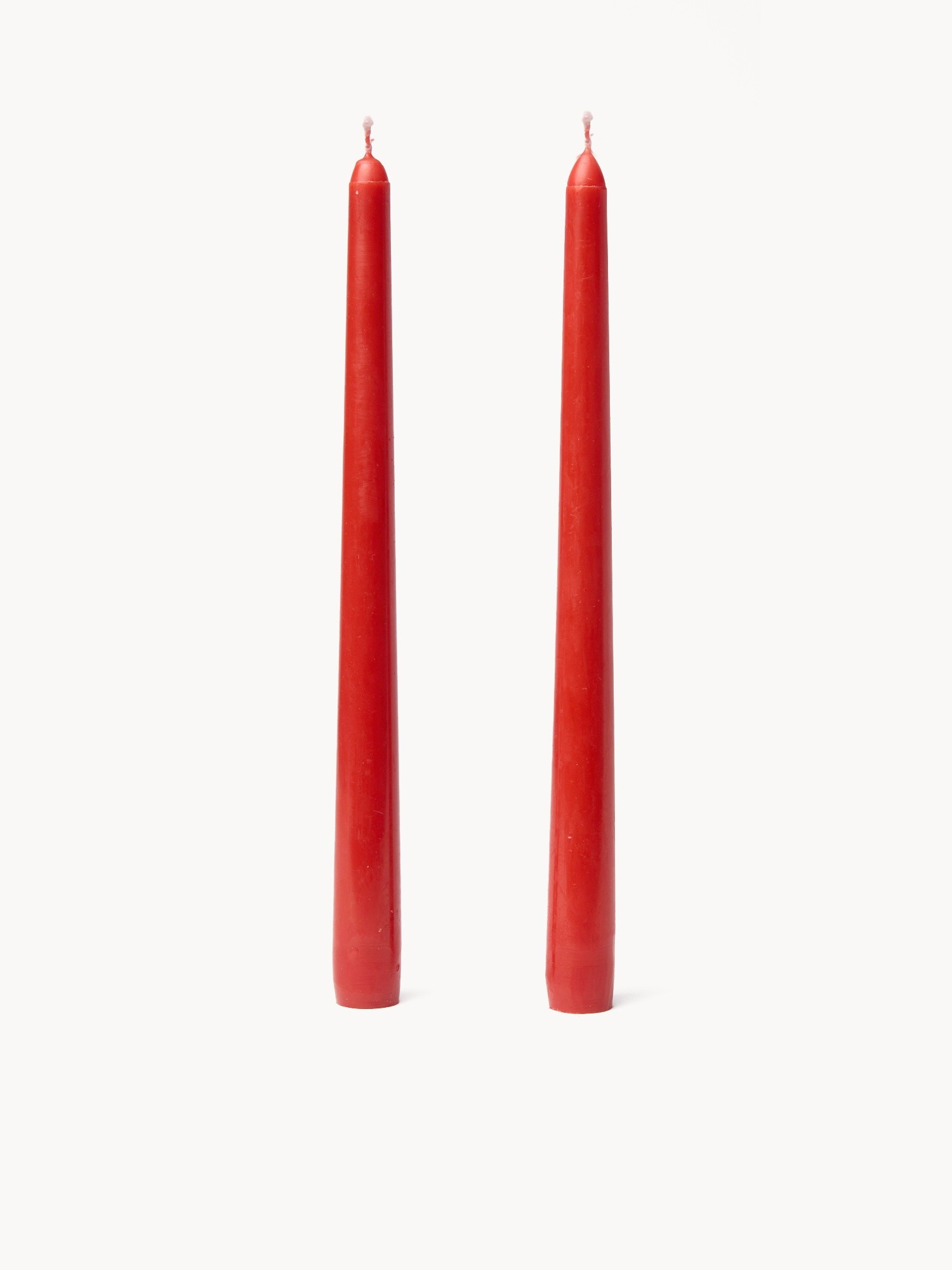 Set of Two Taper Candles, Red, large image number 0