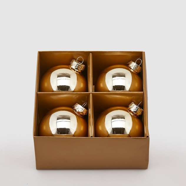 Set 4 palline in vetro